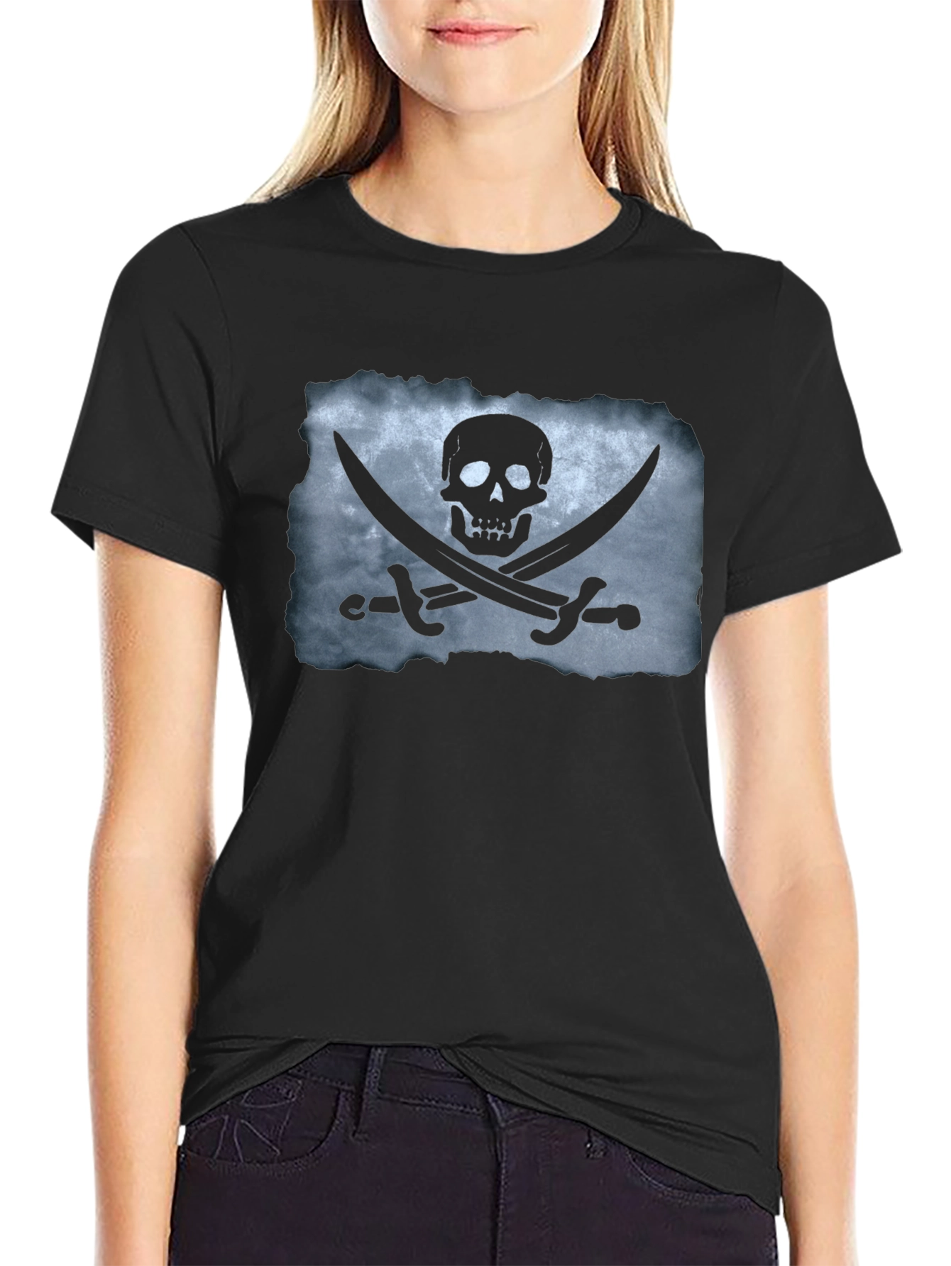 Pirate Skull & Swords Graphic T-Shirt