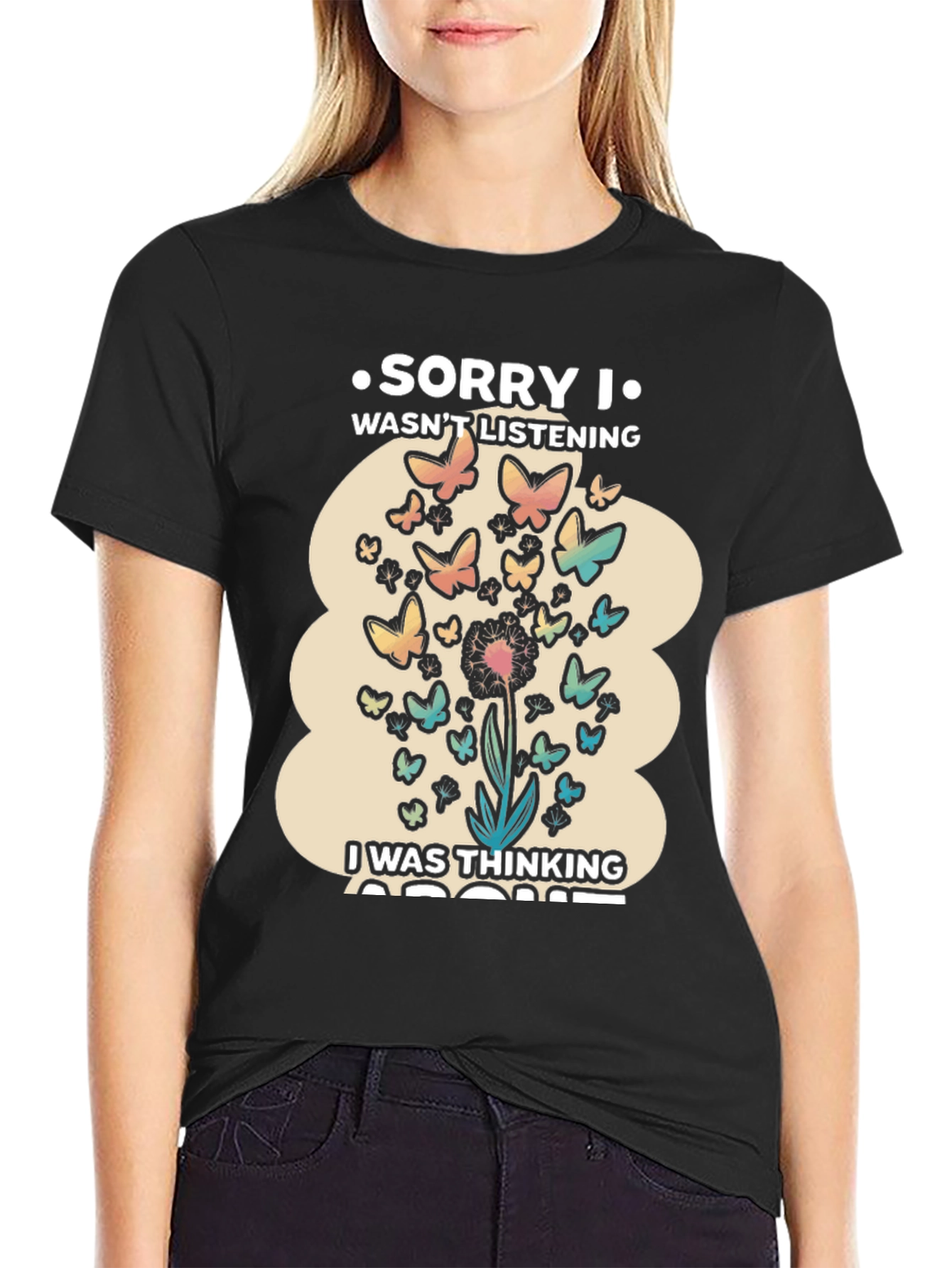 Butterfly Thinking T-Shirt - Soft Cotton Tee