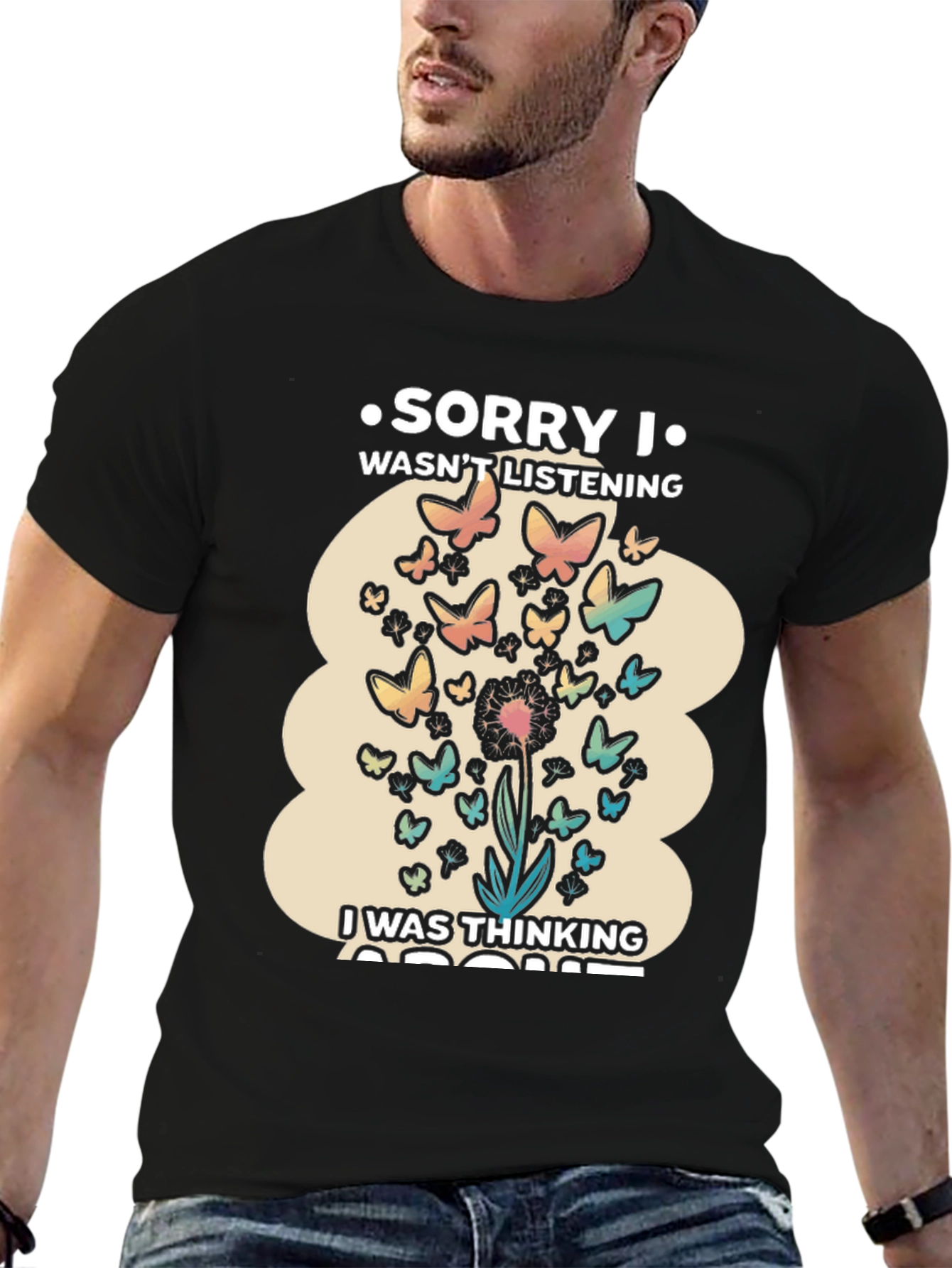 Butterfly Thinking T-Shirt - Soft Cotton Tee