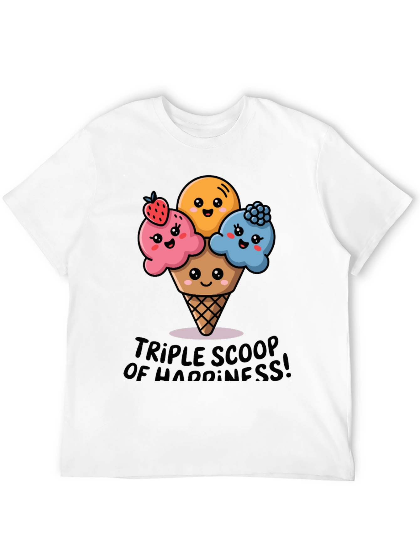 Triple Scoop Happiness Graphic Tee