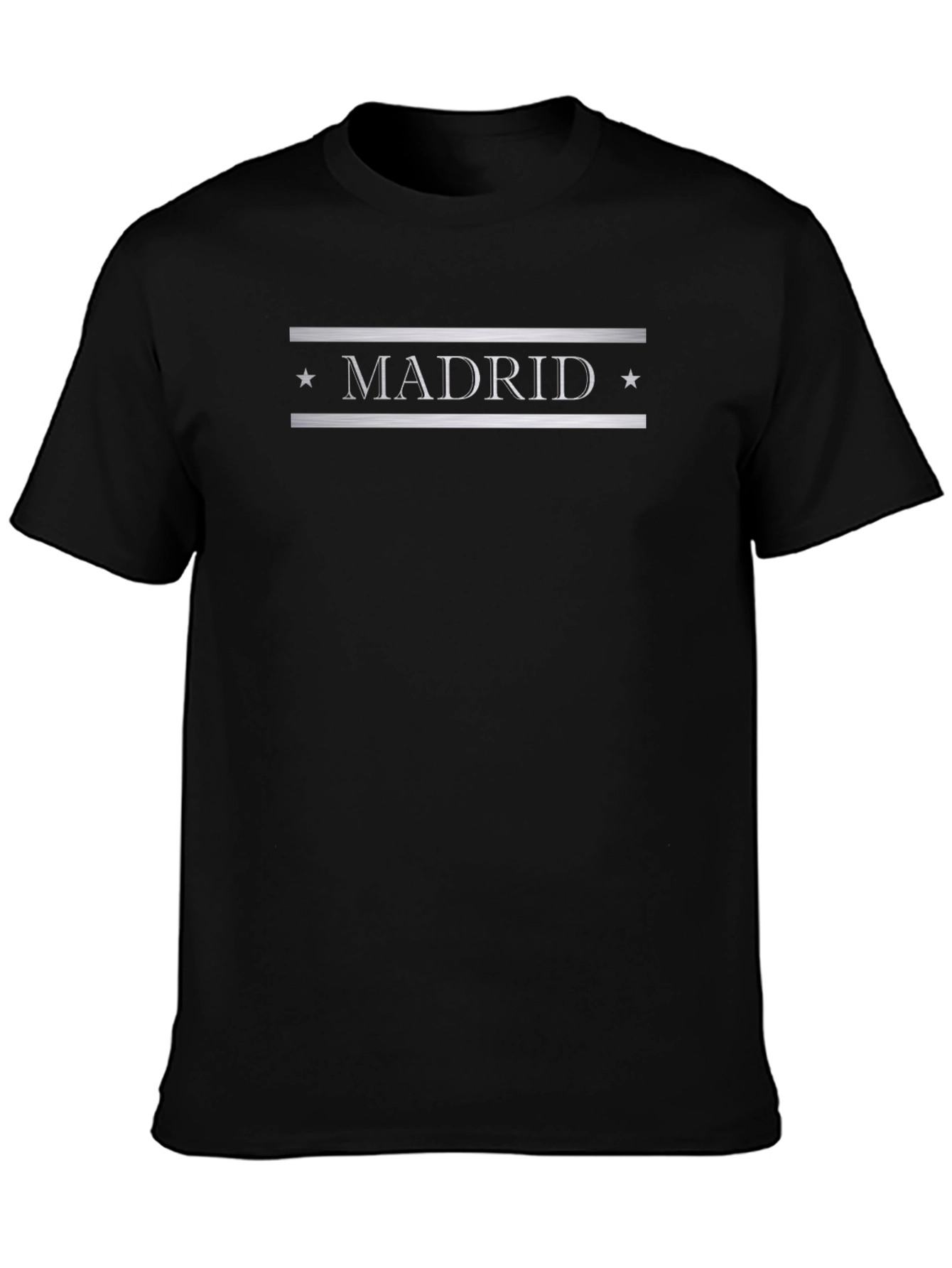 Madrid Graphic Tee - Stylish Black T-Shirt