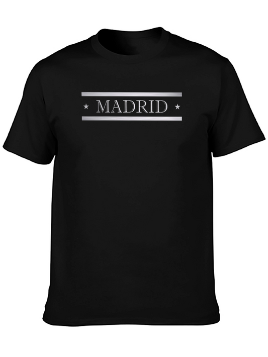 Madrid Graphic Tee - Stylish Black T-Shirt