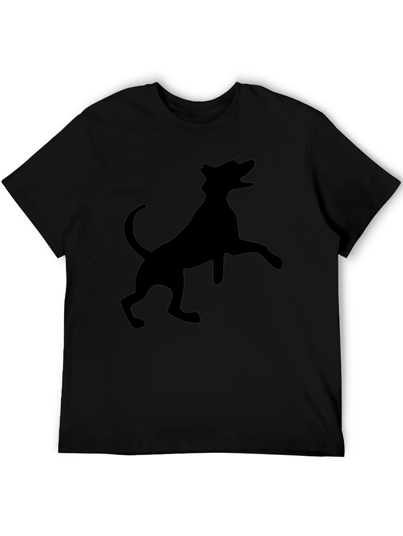 Black Dog Silhouette Graphic Tee
