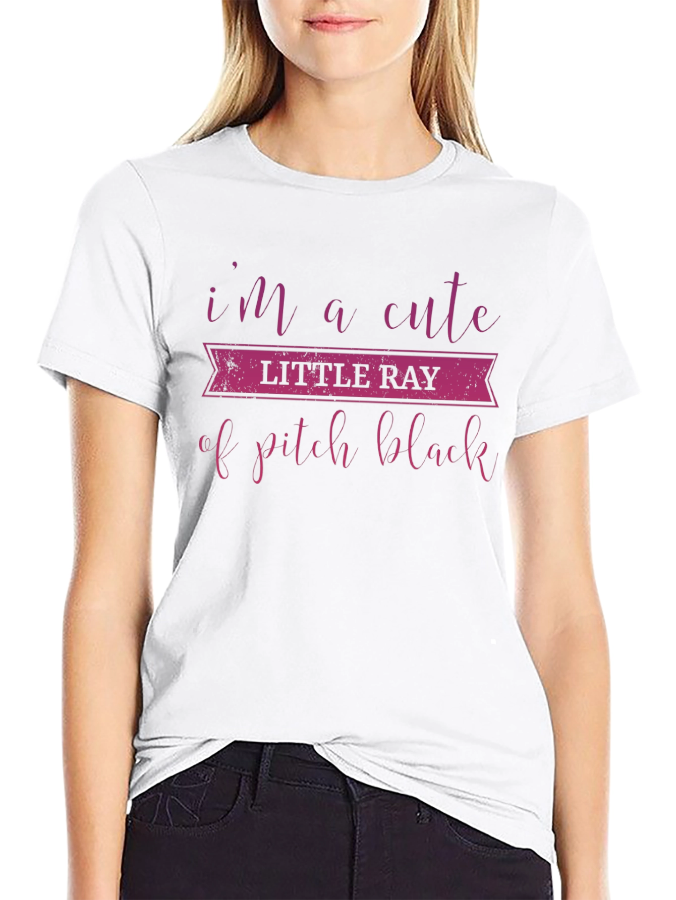 Cute Little Ray of Pitch Black T-Shirt