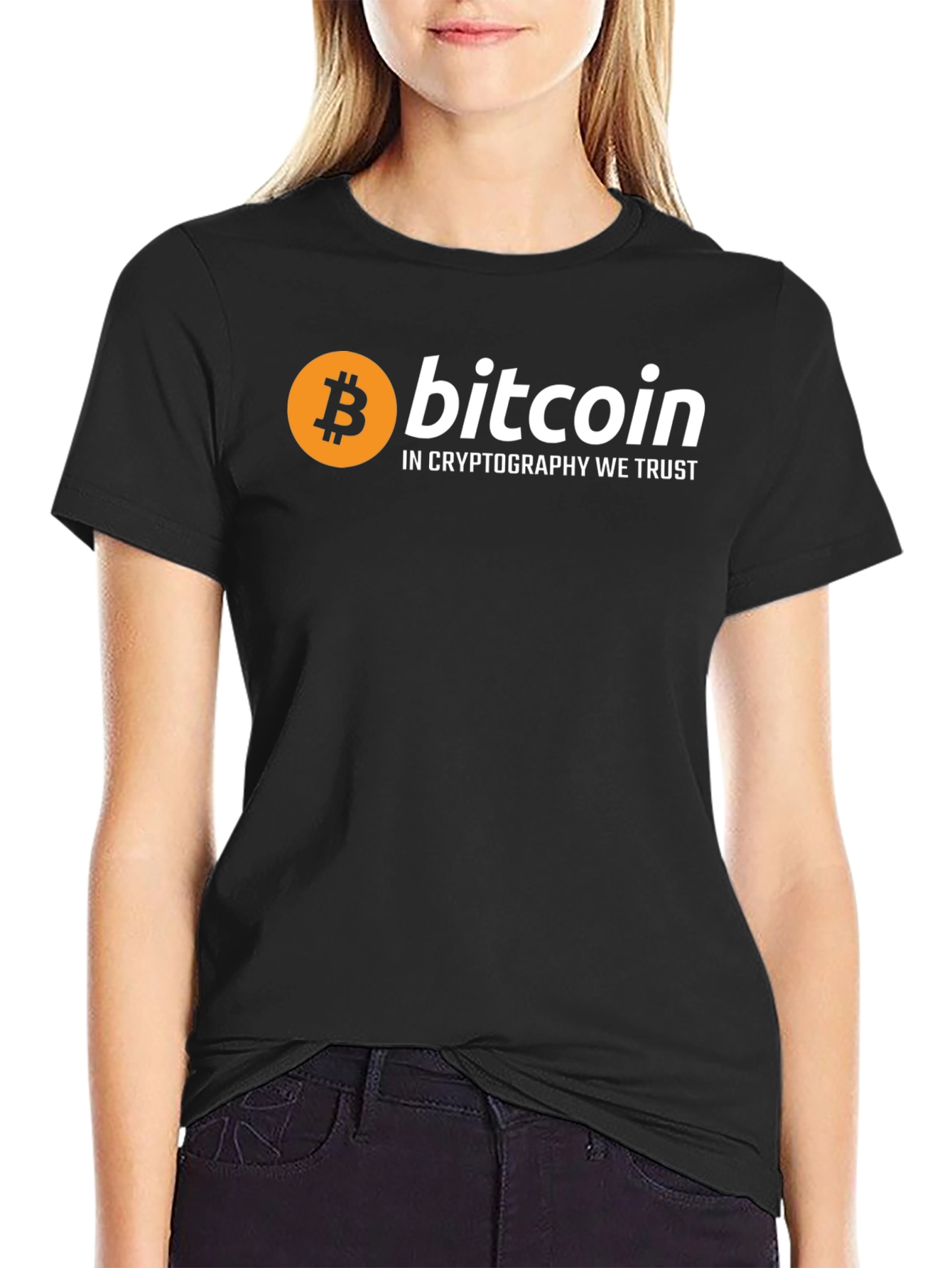 Bitcoin Crypto We Trust Black T-Shirt