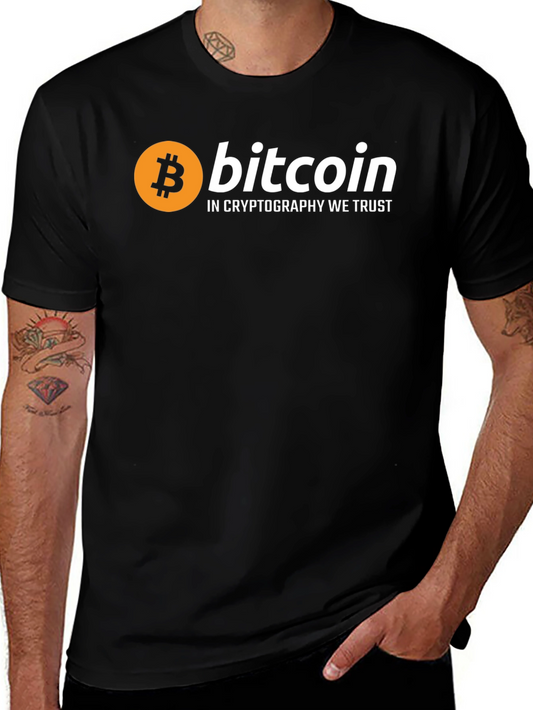Bitcoin Crypto We Trust Black T-Shirt