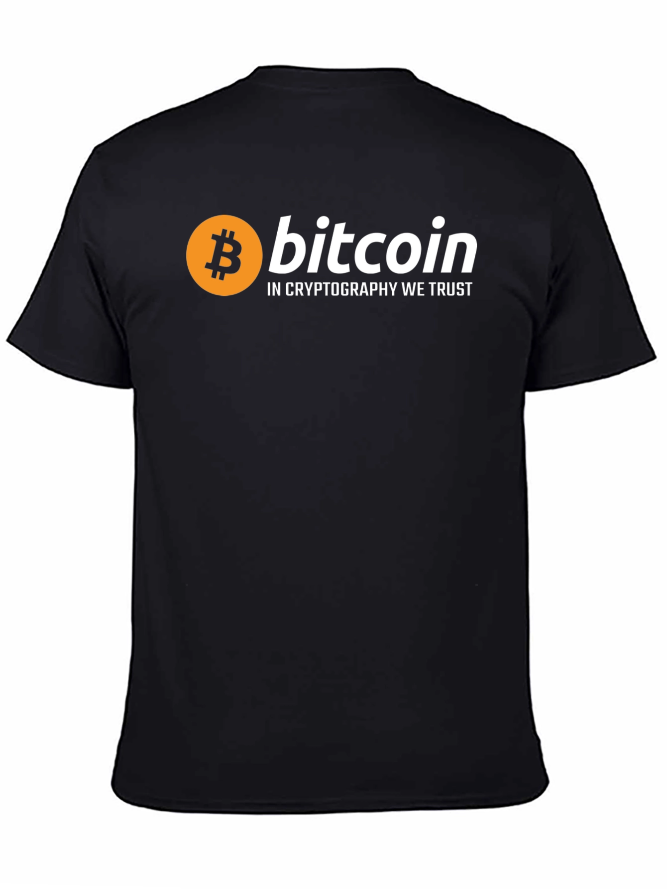Bitcoin Crypto We Trust Black T-Shirt