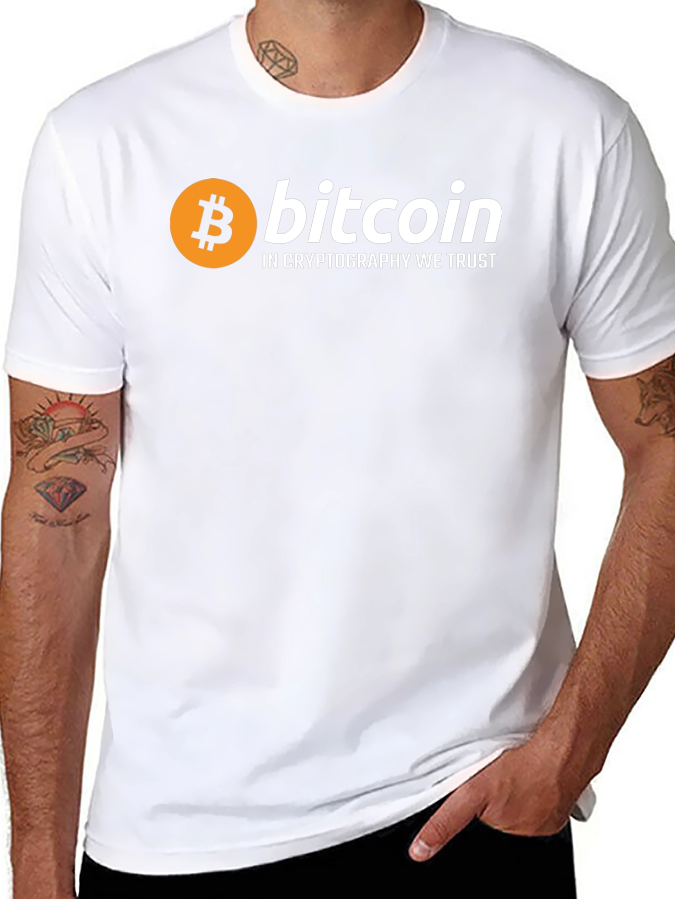 Bitcoin Crypto We Trust Black T-Shirt