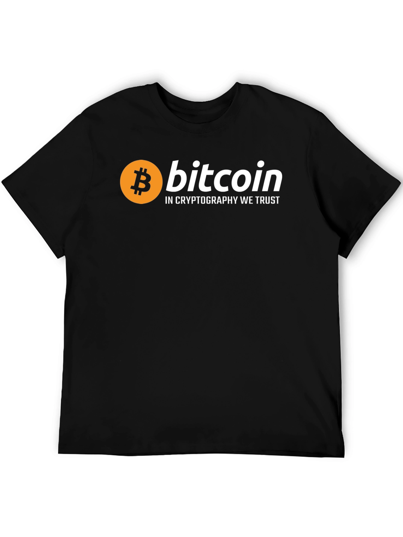 Bitcoin Crypto We Trust Black T-Shirt