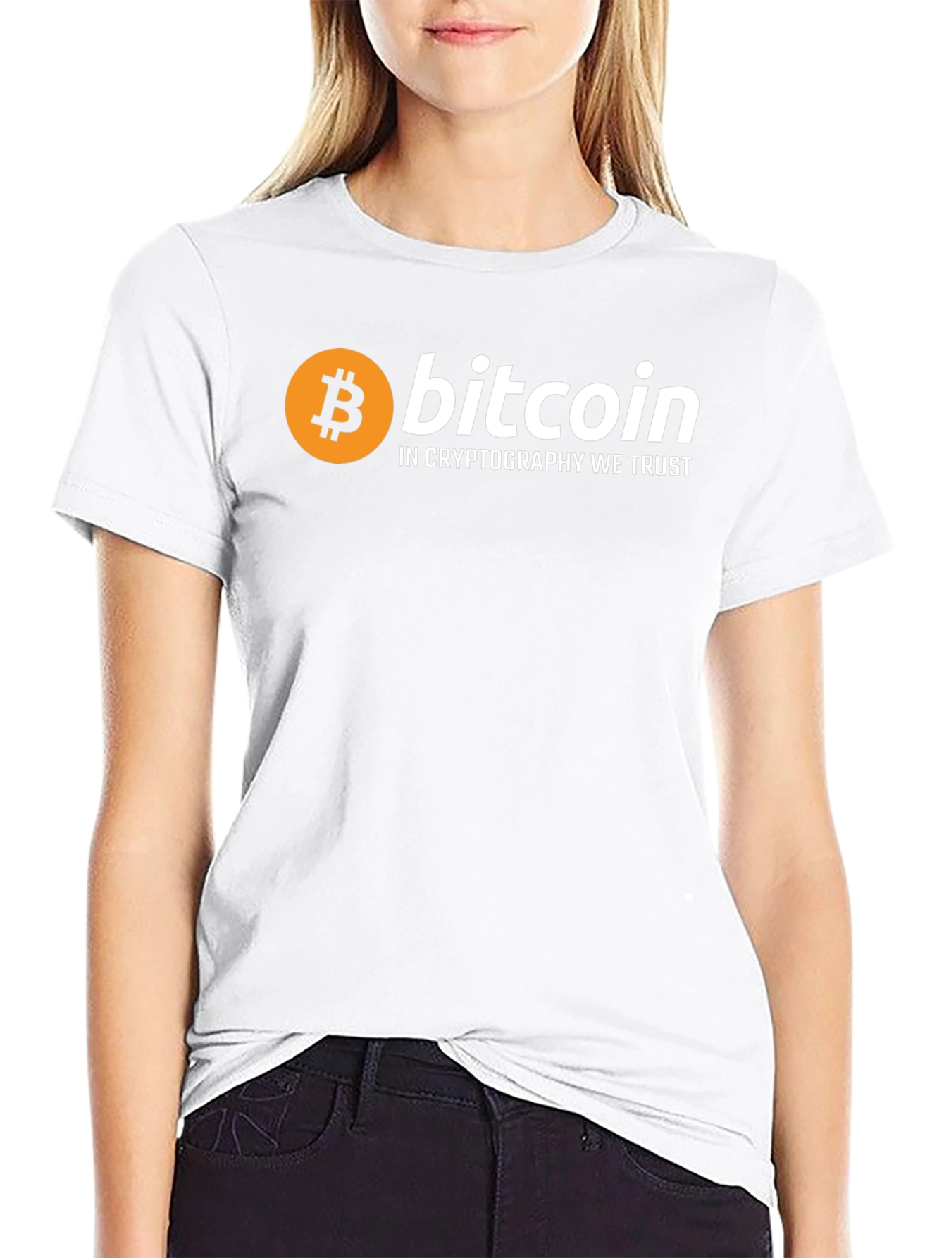 Bitcoin Crypto We Trust Black T-Shirt