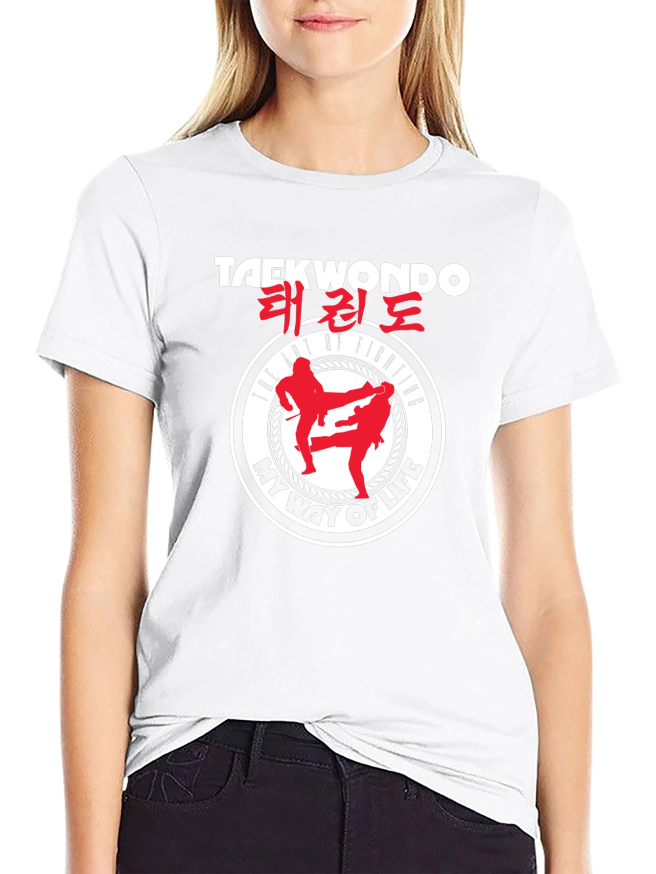 Taekwondo Fighting Art T-Shirt - My Way of Life