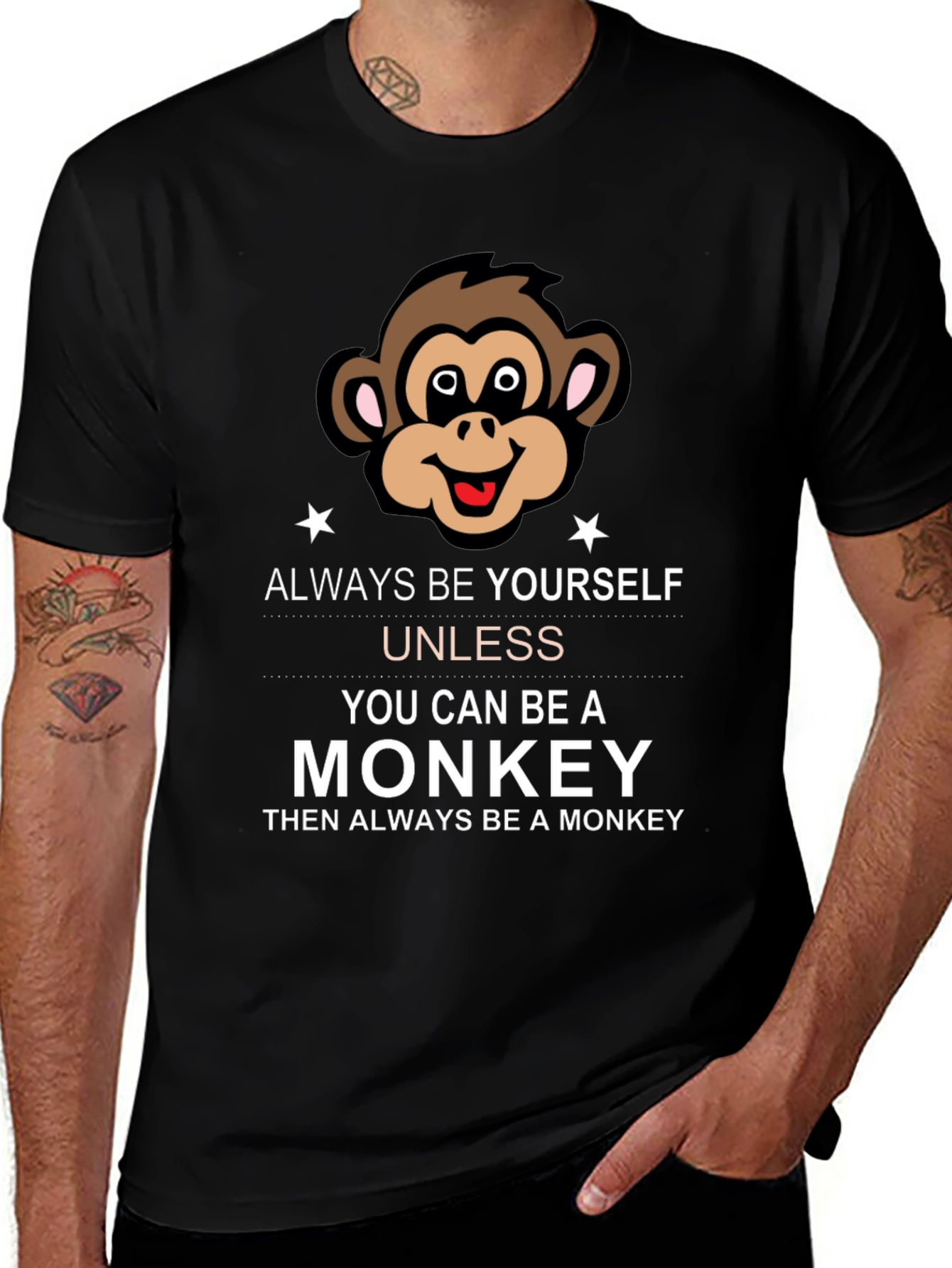 Always Be Yourself Monkey Graphic Tee