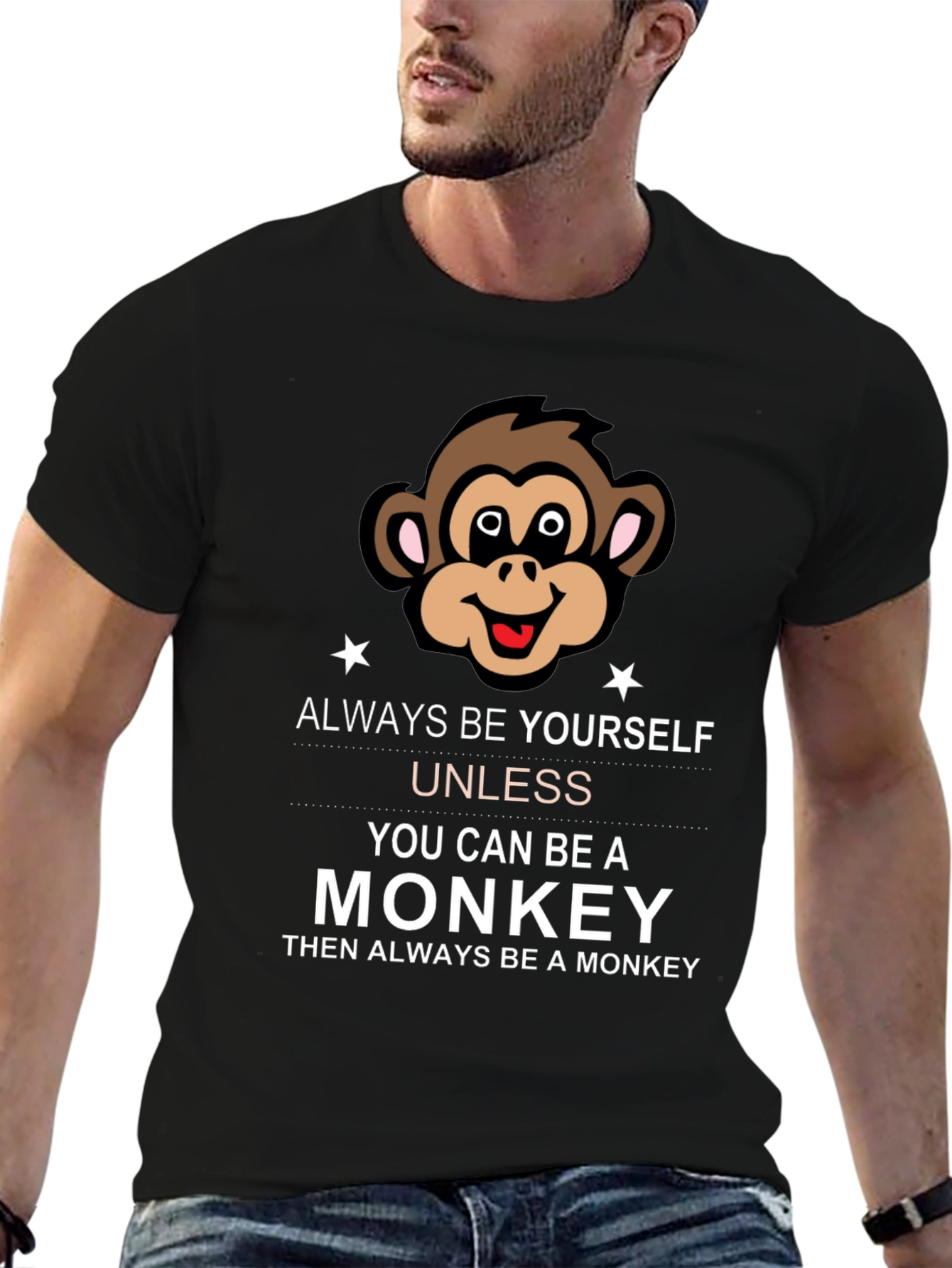 Always Be Yourself Monkey Graphic Tee
