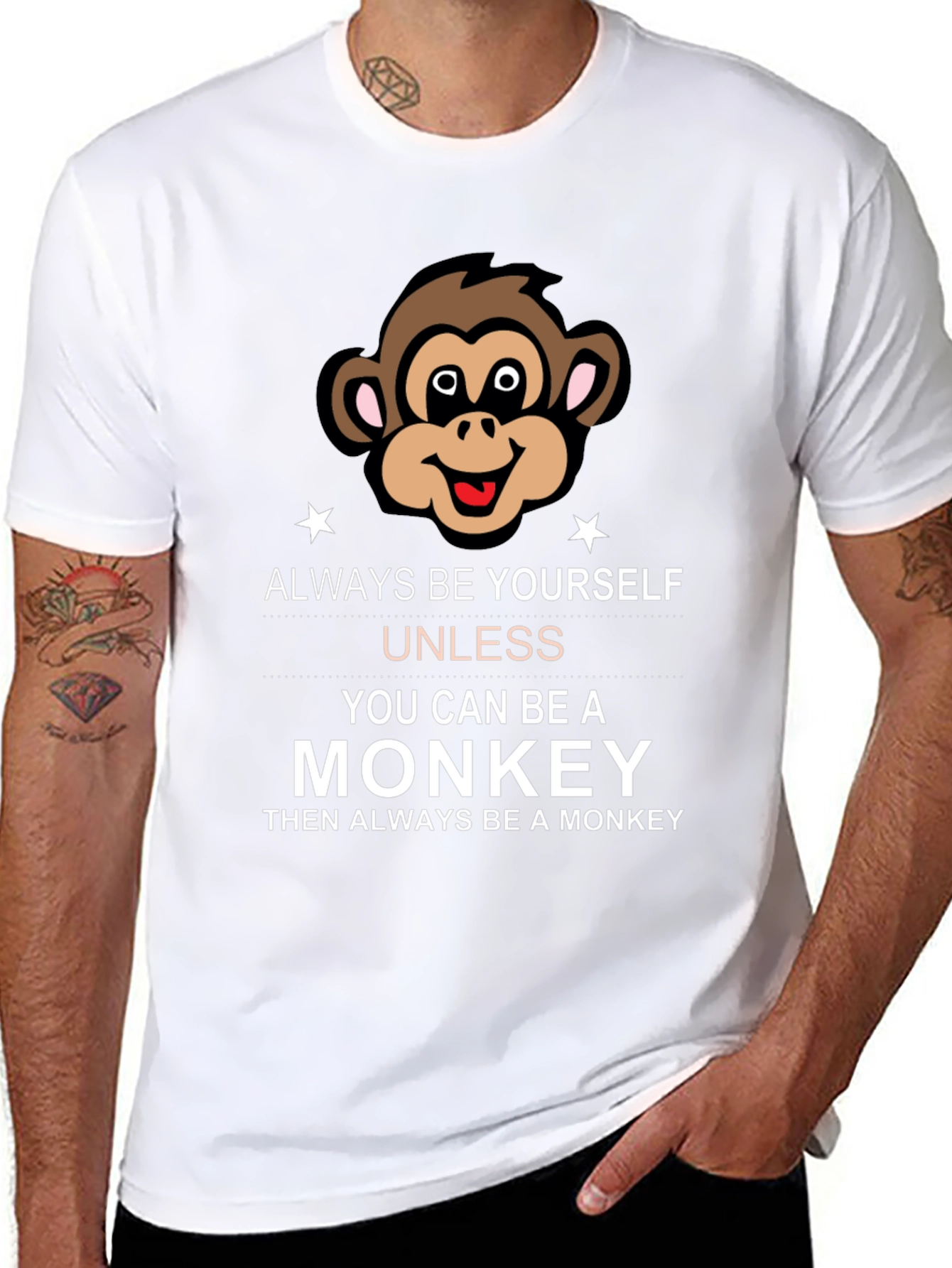 Always Be Yourself Monkey Graphic Tee