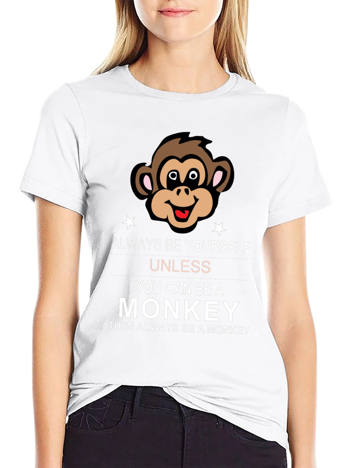Always Be Yourself Monkey Graphic Tee