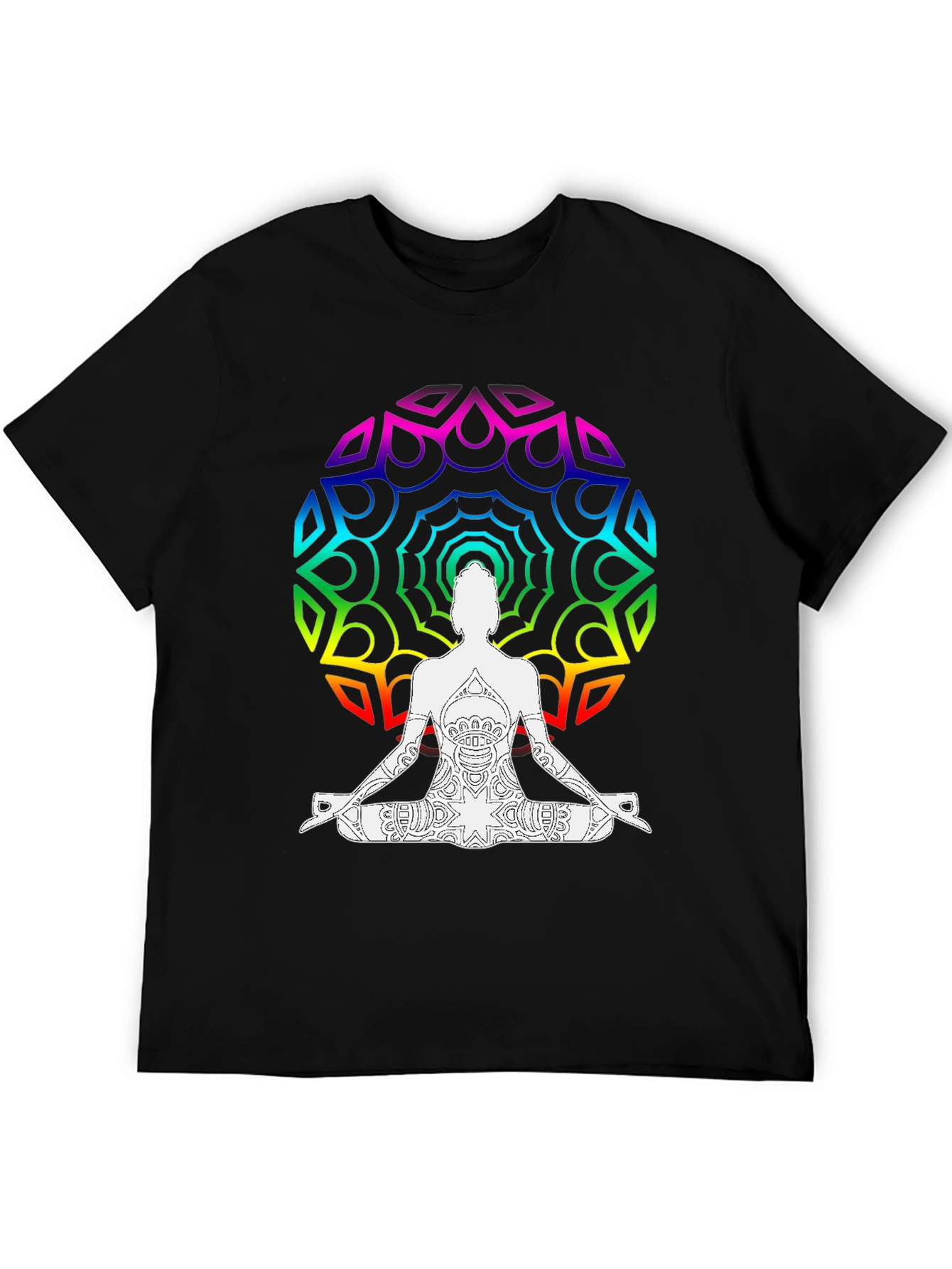 Rainbow Mandala Yoga T-Shirt
