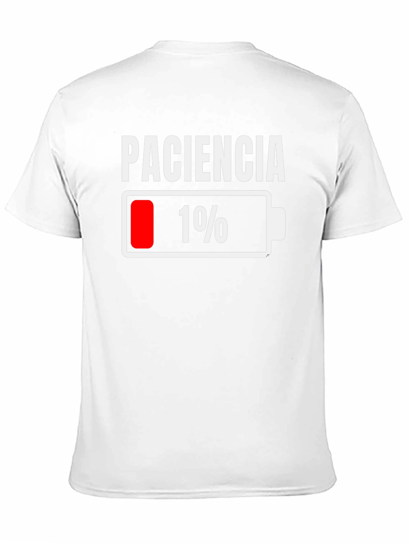 Paciencia 1% Patience Funny Humor Graphic T-Shirt