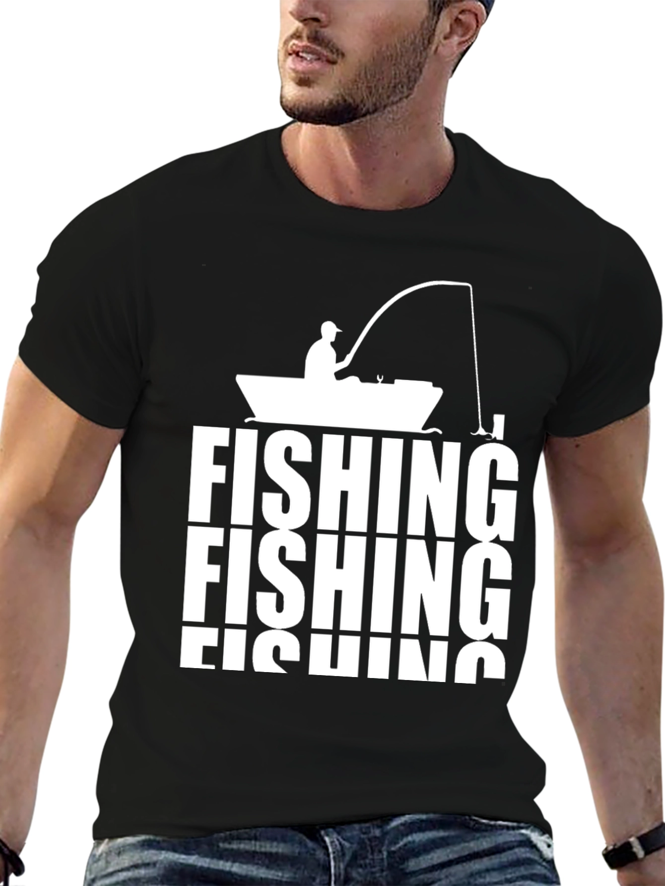 Fishing T-Shirt - Boat Design