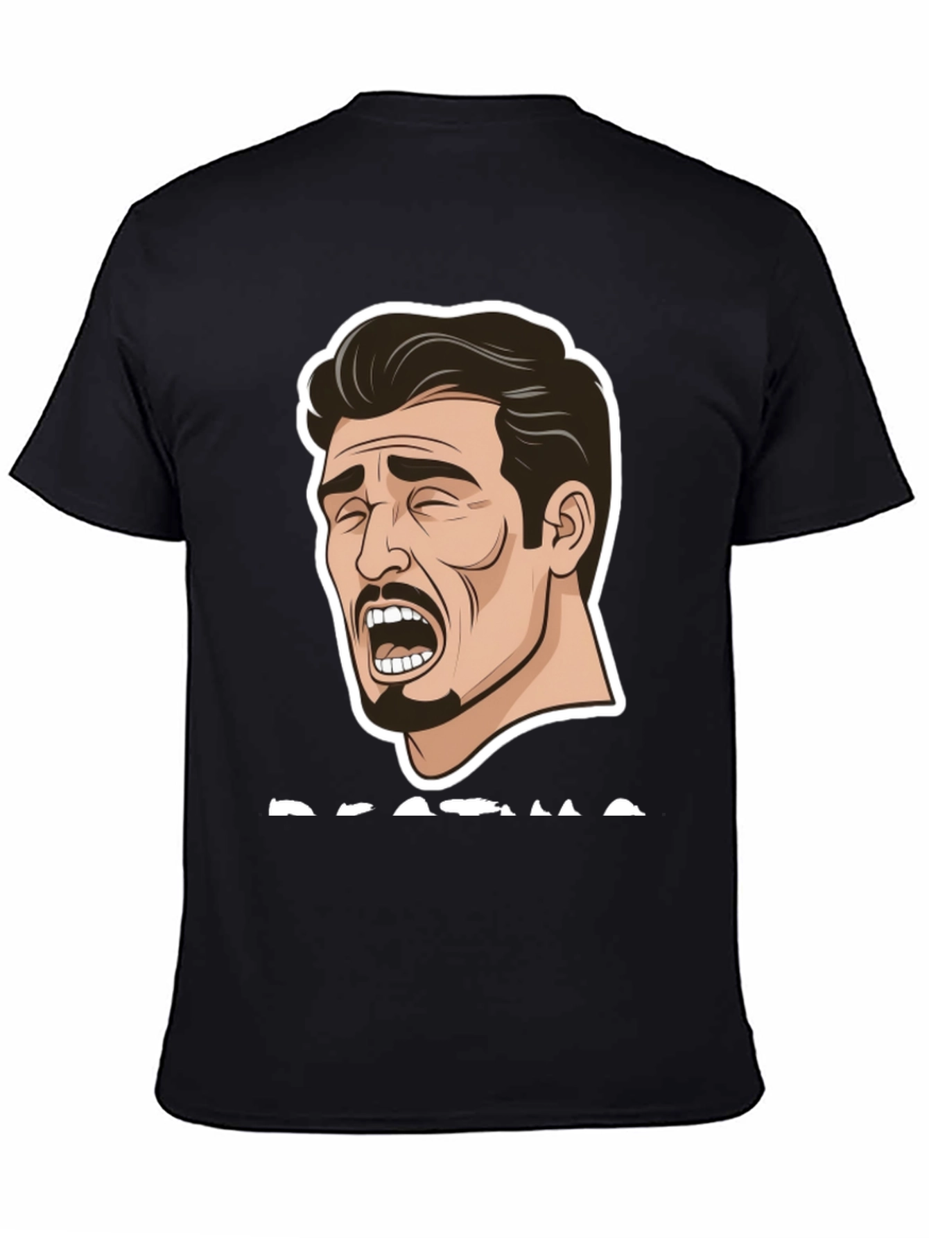 Dramatic Meme Graphic T-Shirt - Black