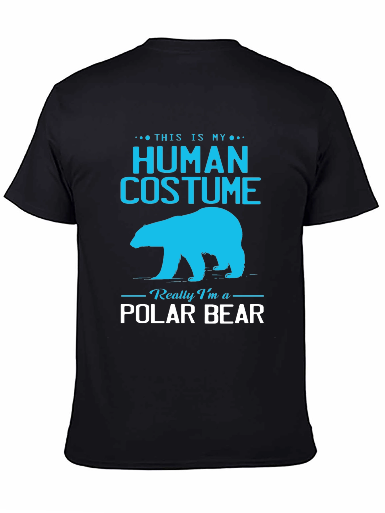 Human Costume Polar Bear Graphic Tee