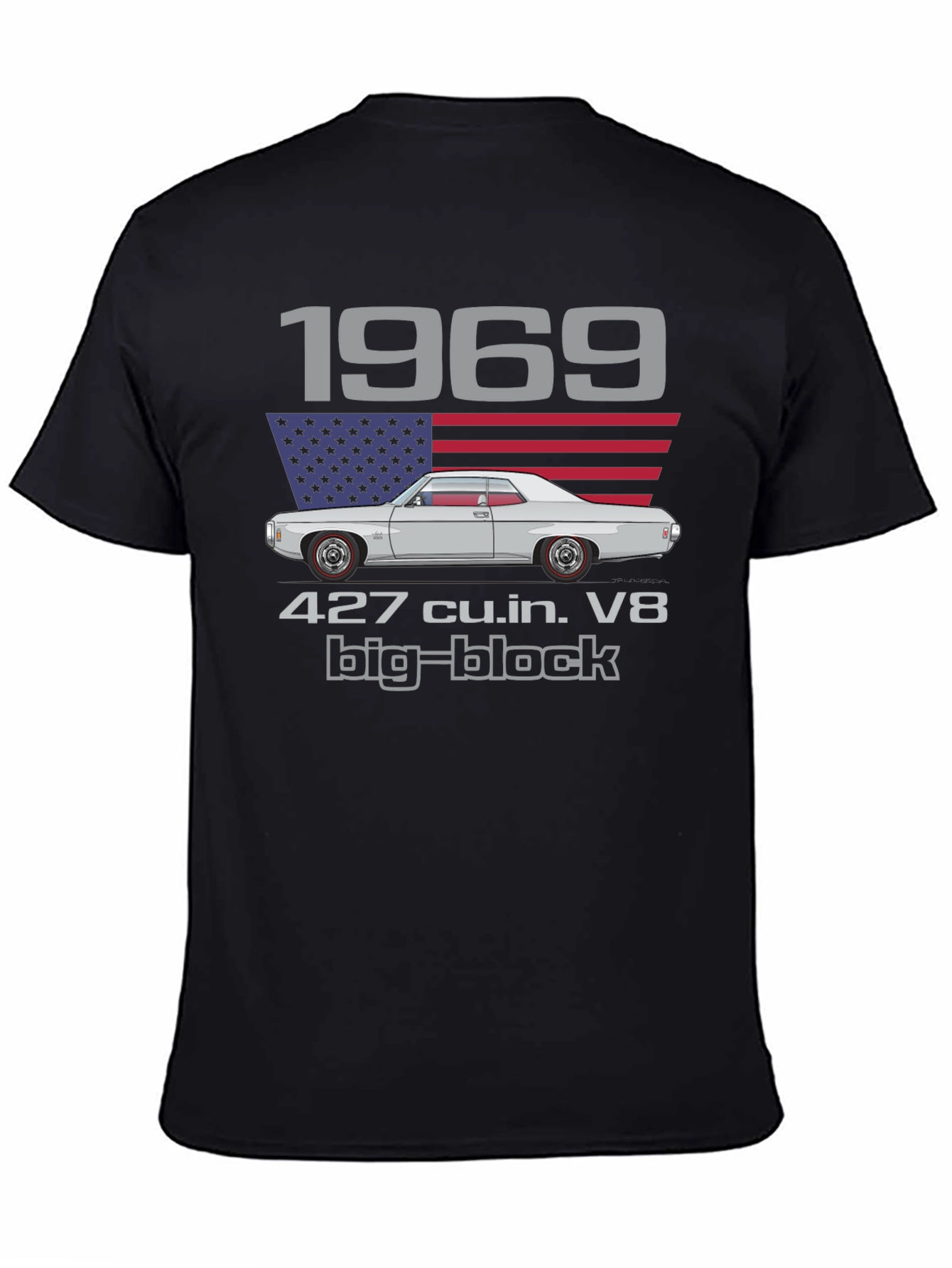 1969 Classic Car T-Shirt - 427 cu.in. V8 Big-Block