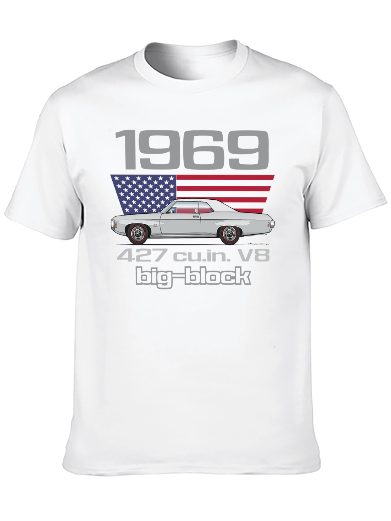 1969 Classic Car T-Shirt - 427 cu.in. V8 Big-Block