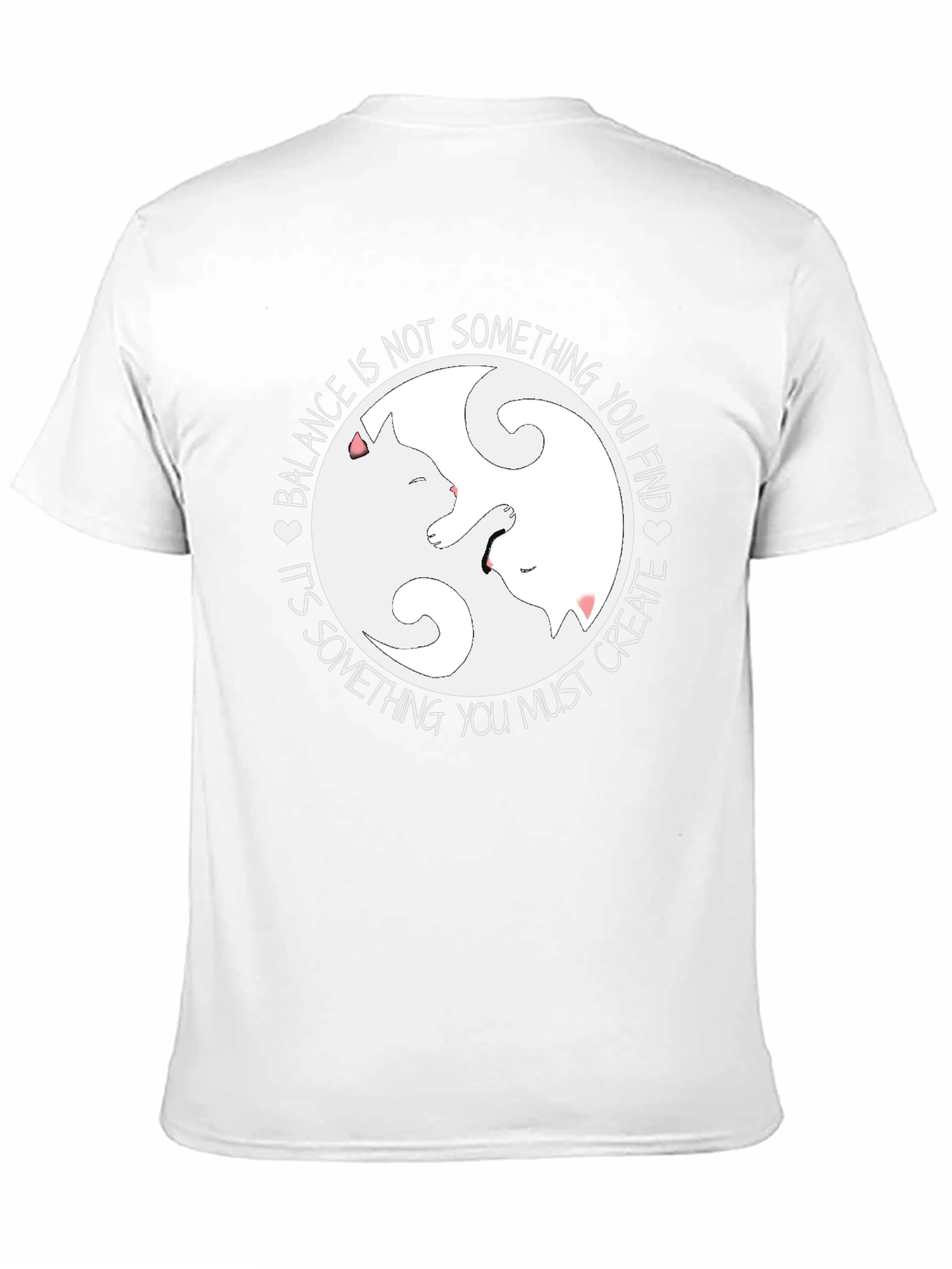 Yin Yang Cats Balance T-Shirt