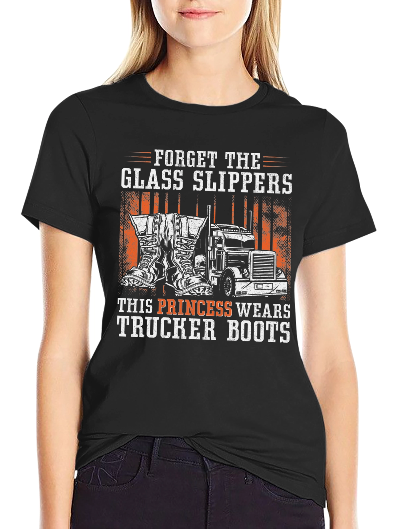 Trucker Boots Princess T-Shirt