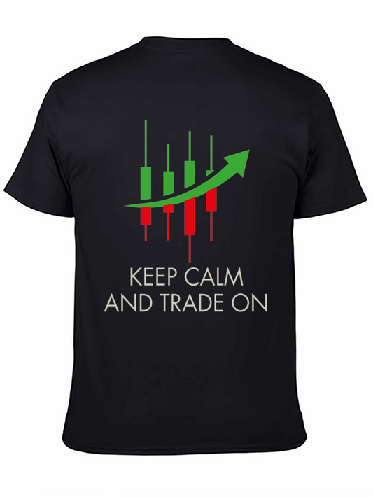 Keep Calm and Trade On Black Tee