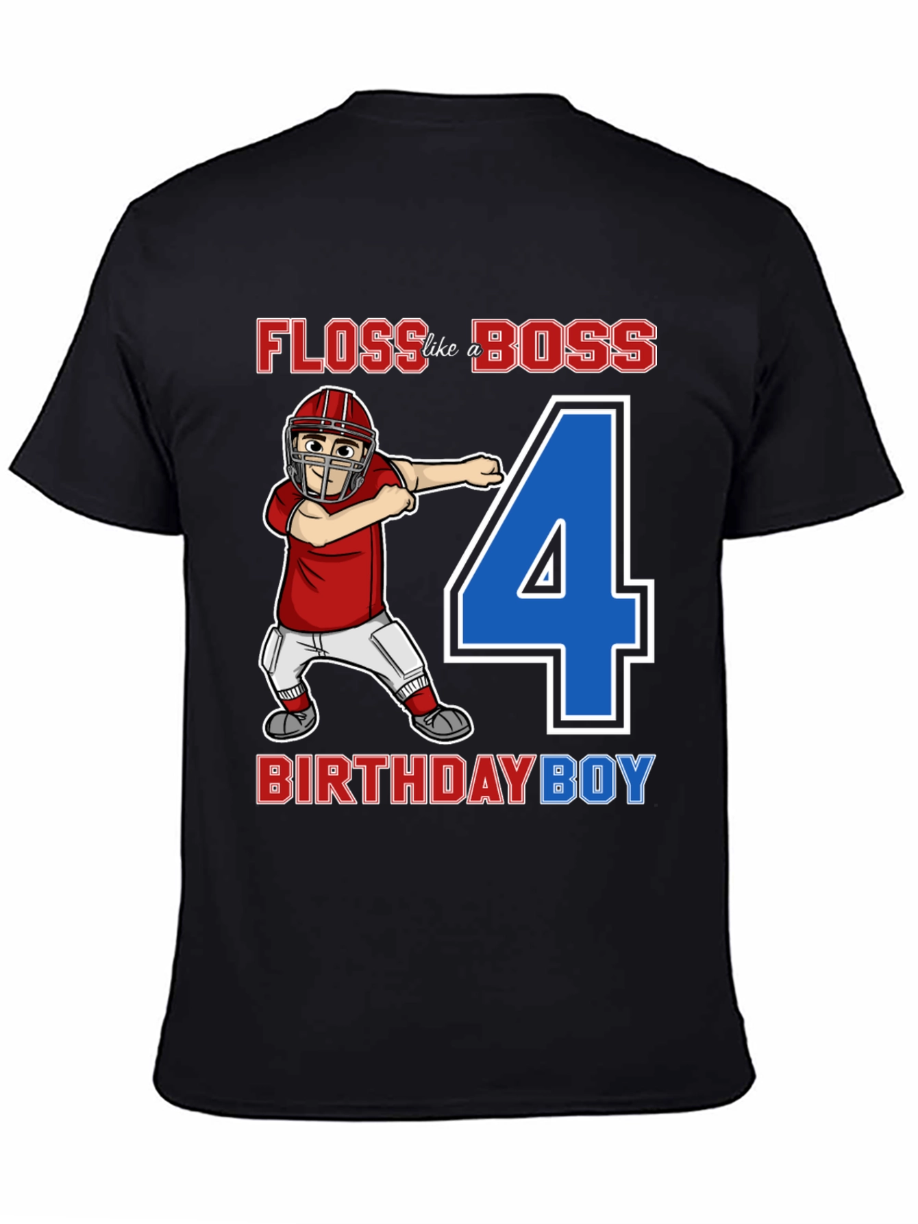 Floss Like a Boss Birthday Boy 4 T-Shirt