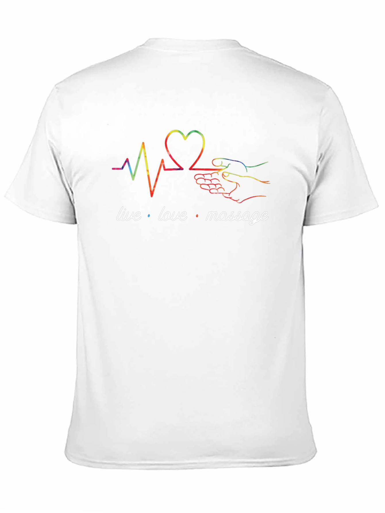Live Love Massage Graphic Tee - Black
