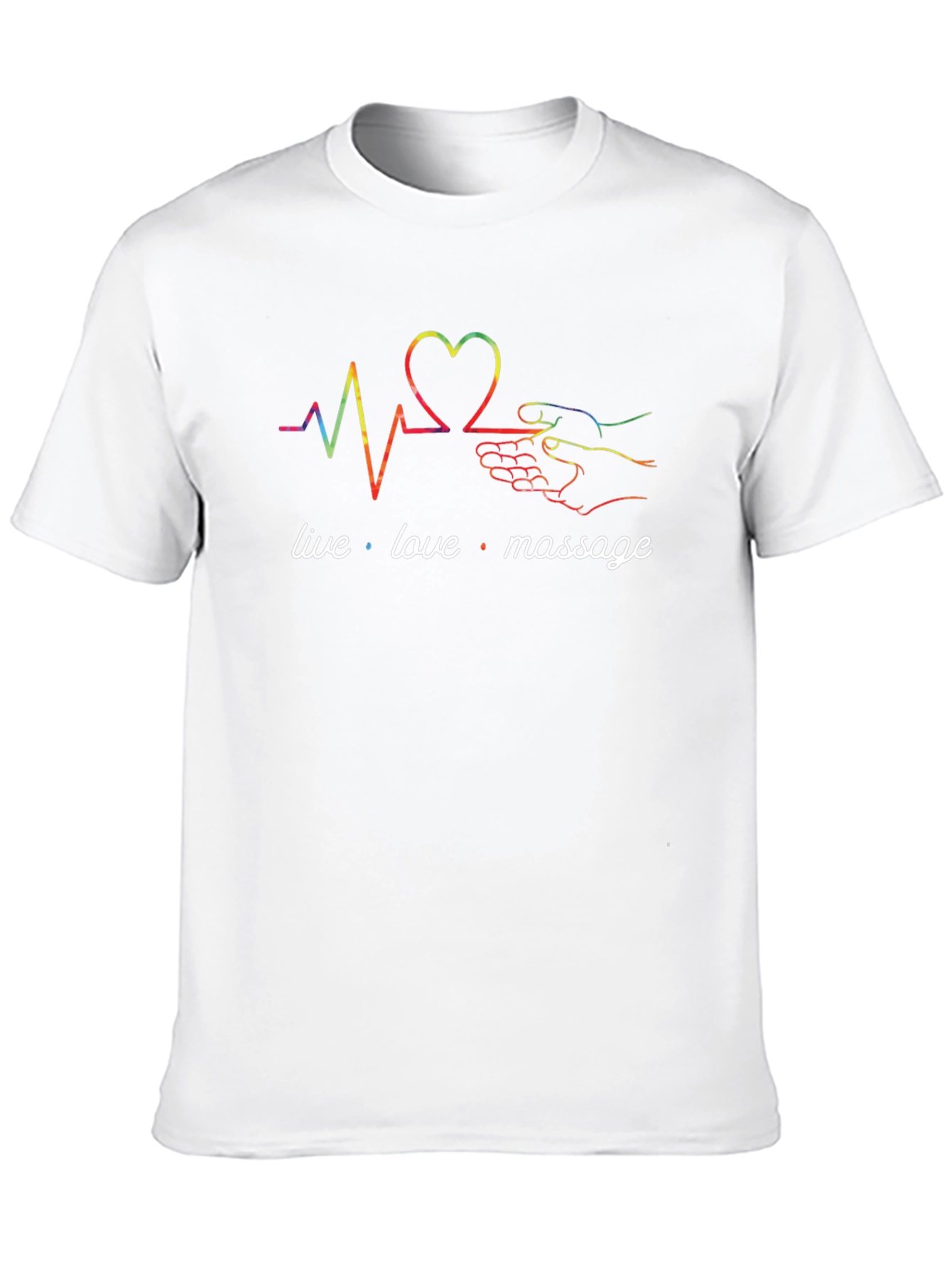 Live Love Massage Graphic Tee - Black