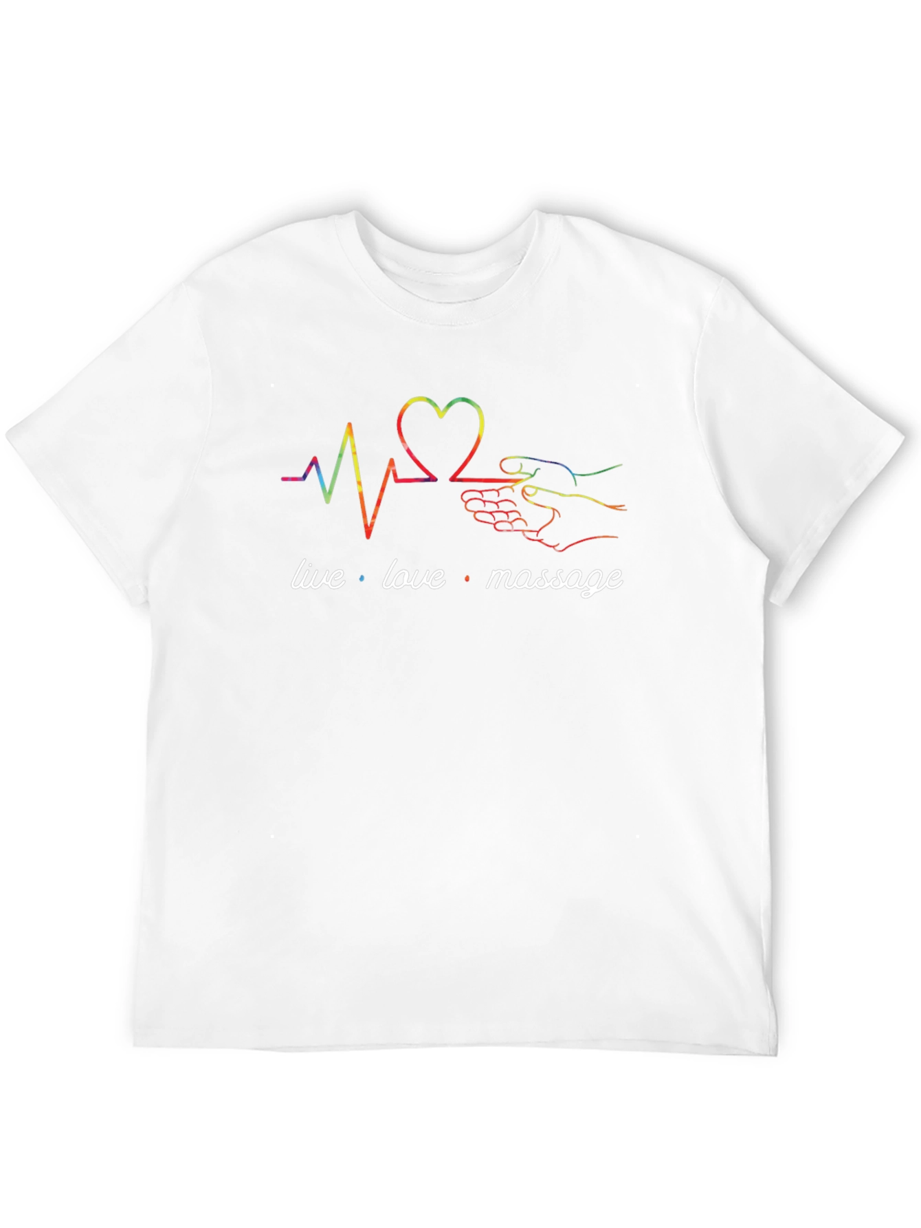 Live Love Massage Graphic Tee - Black