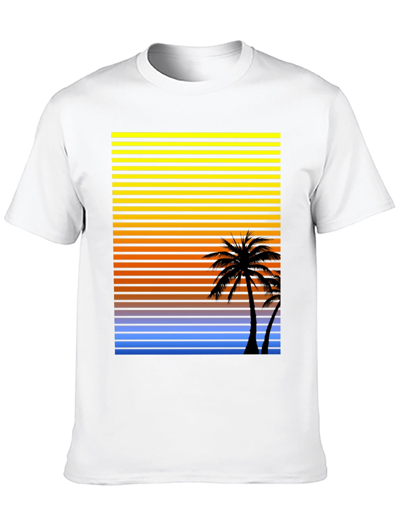 Retro Palm Tree Sunset T-Shirt