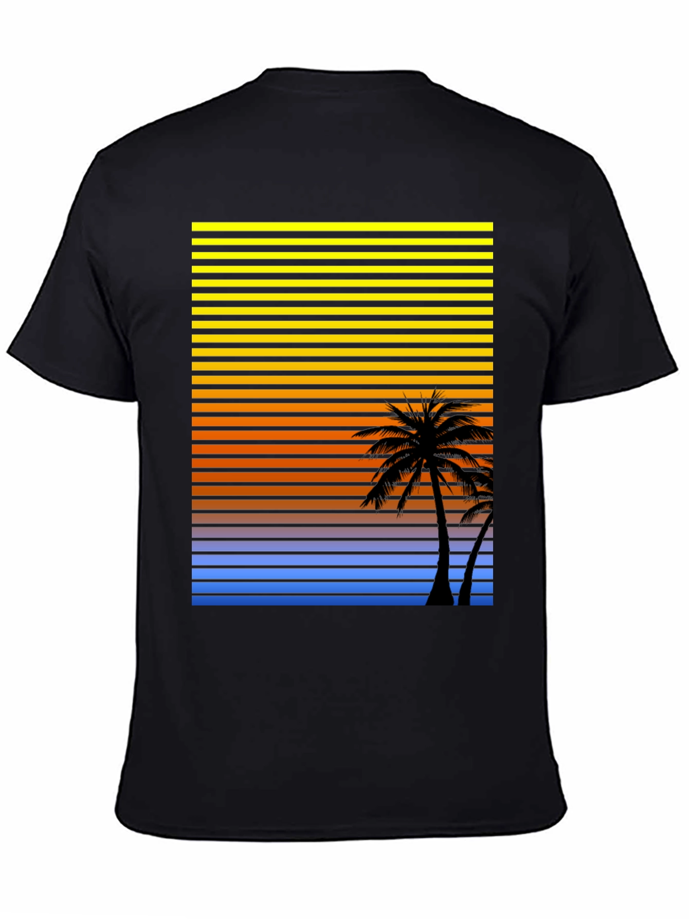 Retro Palm Tree Sunset T-Shirt