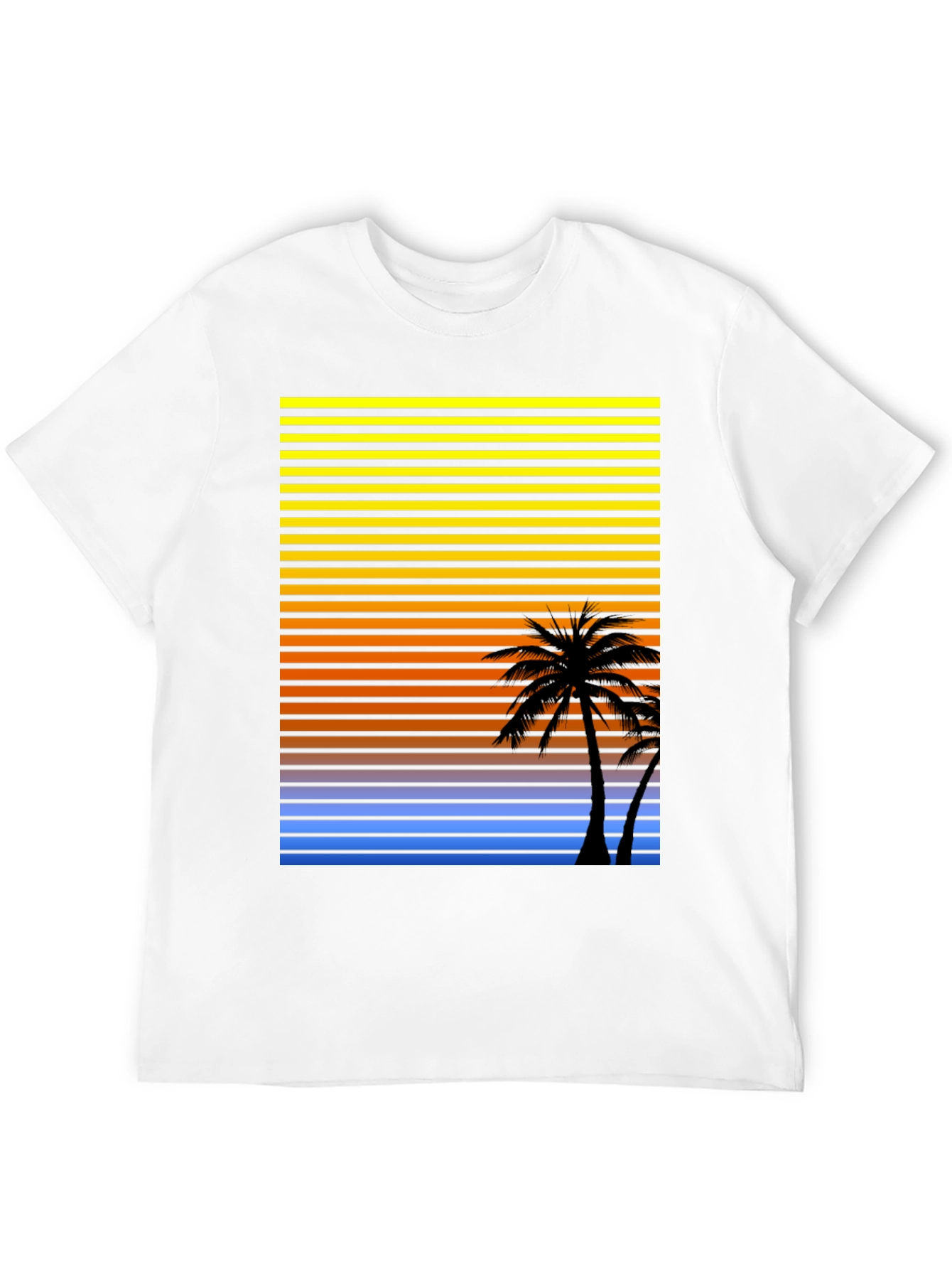 Retro Palm Tree Sunset T-Shirt