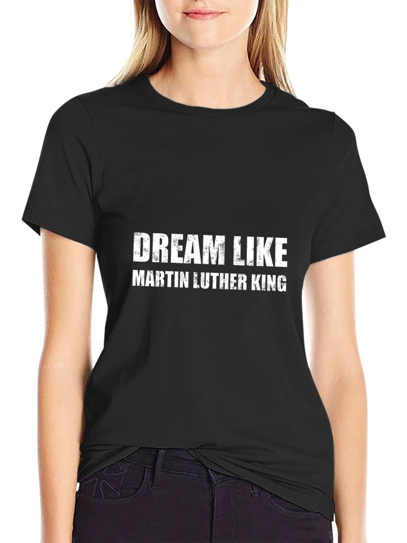 Dream Like Martin Luther King Black T-Shirt