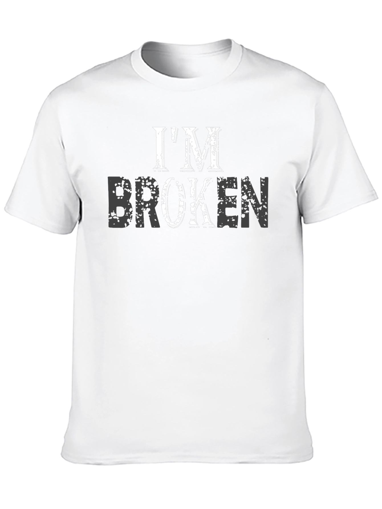 Im Broken Black Graphic T-Shirt