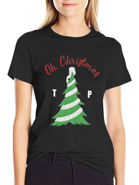 Funny Oh Christmas TP Graphic T-Shirt