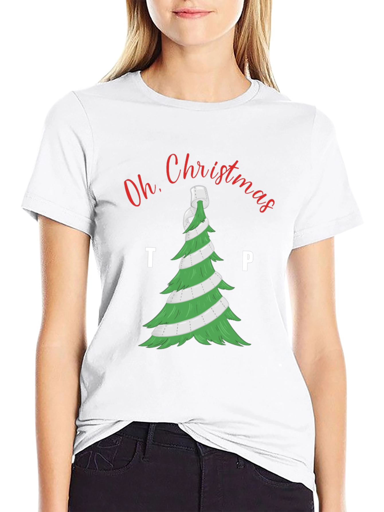 Funny Oh Christmas TP Graphic T-Shirt