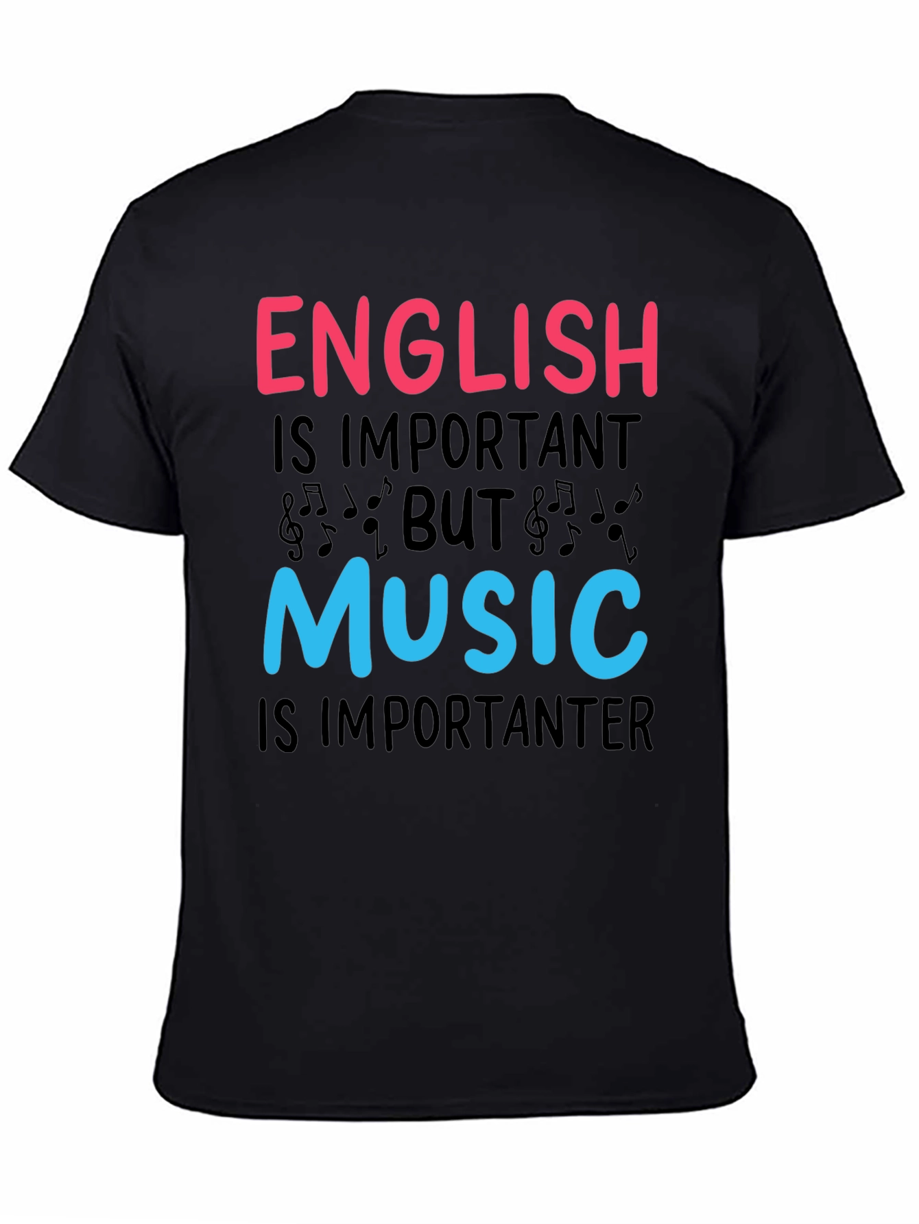 English vs Music T-Shirt - Importanter Funny Tee