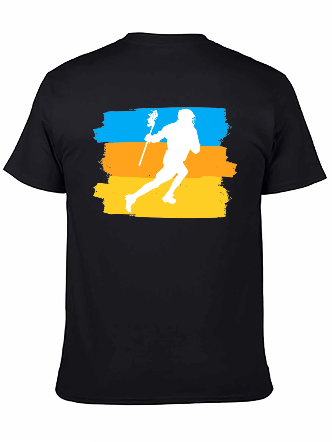 Lacrosse Player Graphic T-Shirt - Athletic Sport Tee