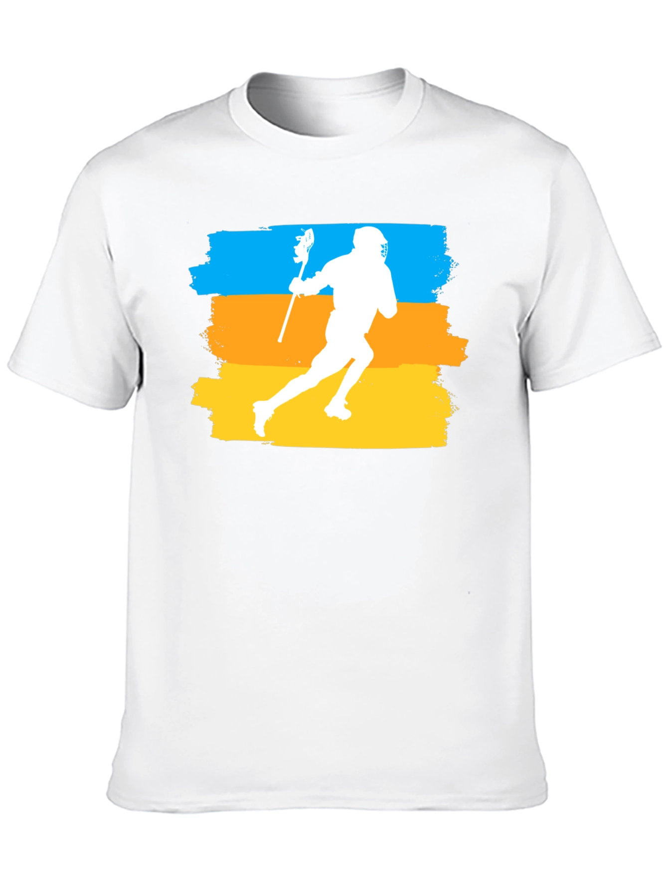 Lacrosse Player Graphic T-Shirt - Athletic Sport Tee