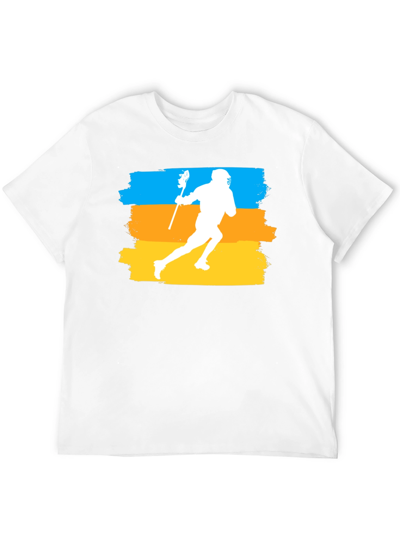 Lacrosse Player Graphic T-Shirt - Athletic Sport Tee