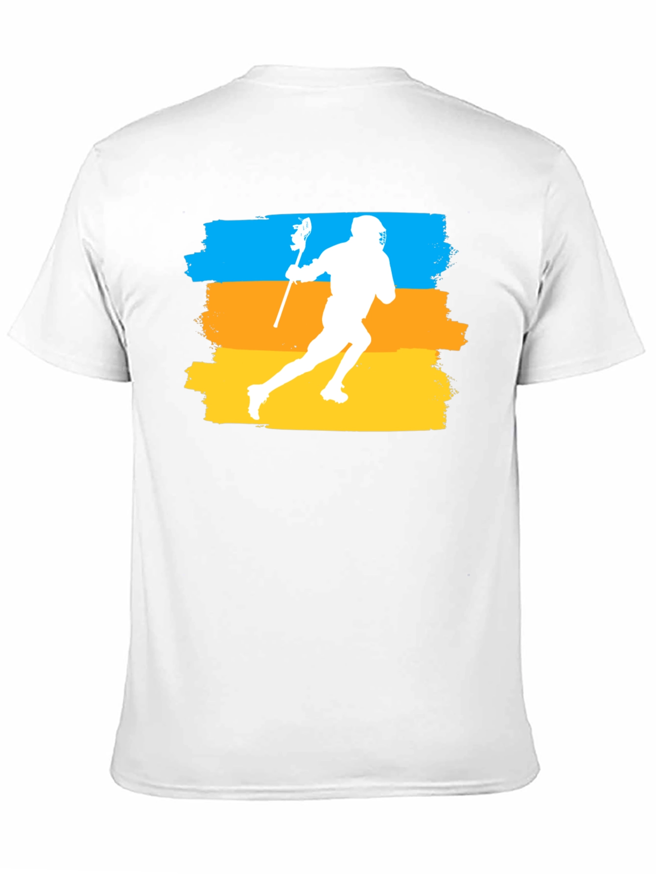 Lacrosse Player Graphic T-Shirt - Athletic Sport Tee
