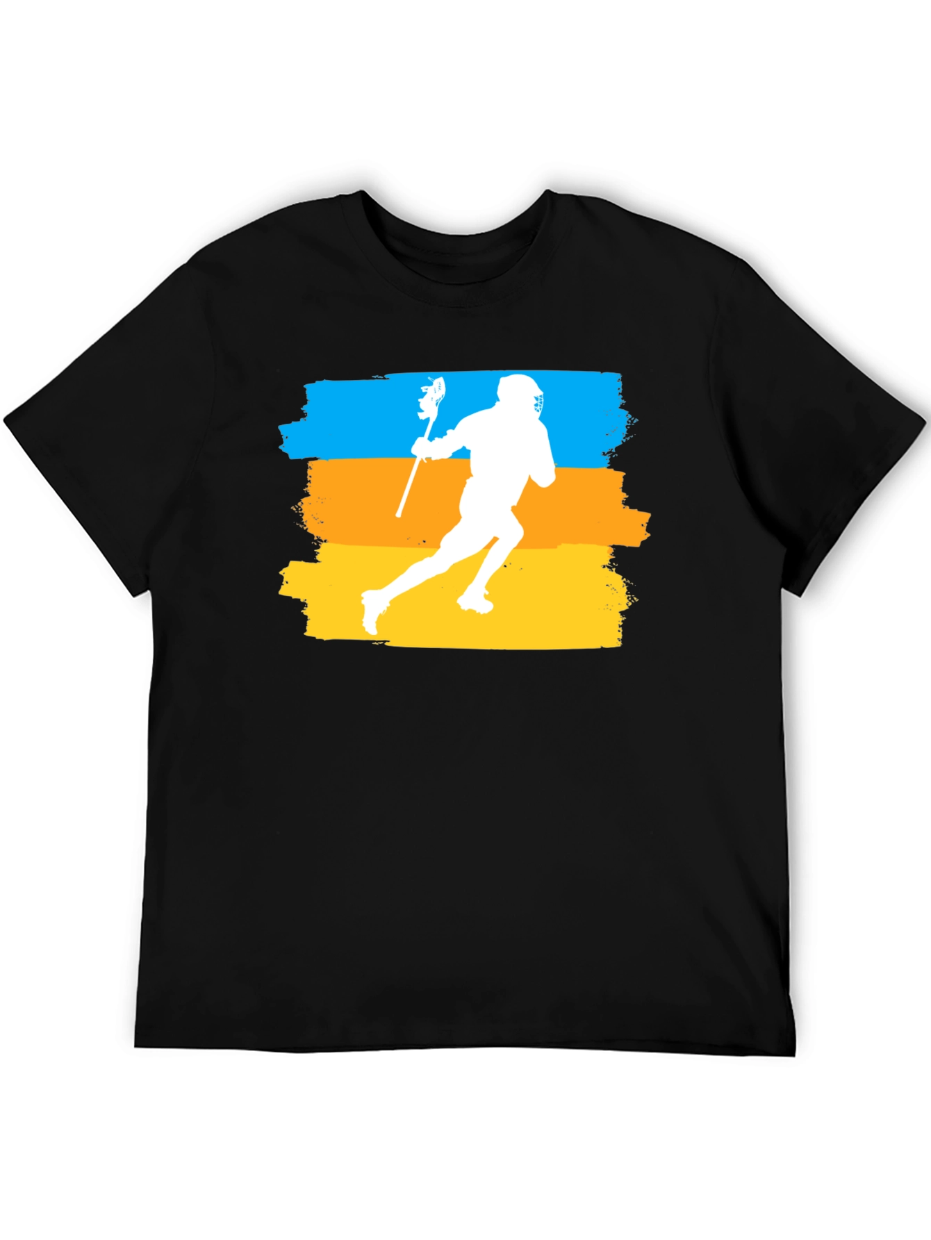 Lacrosse Player Graphic T-Shirt - Athletic Sport Tee