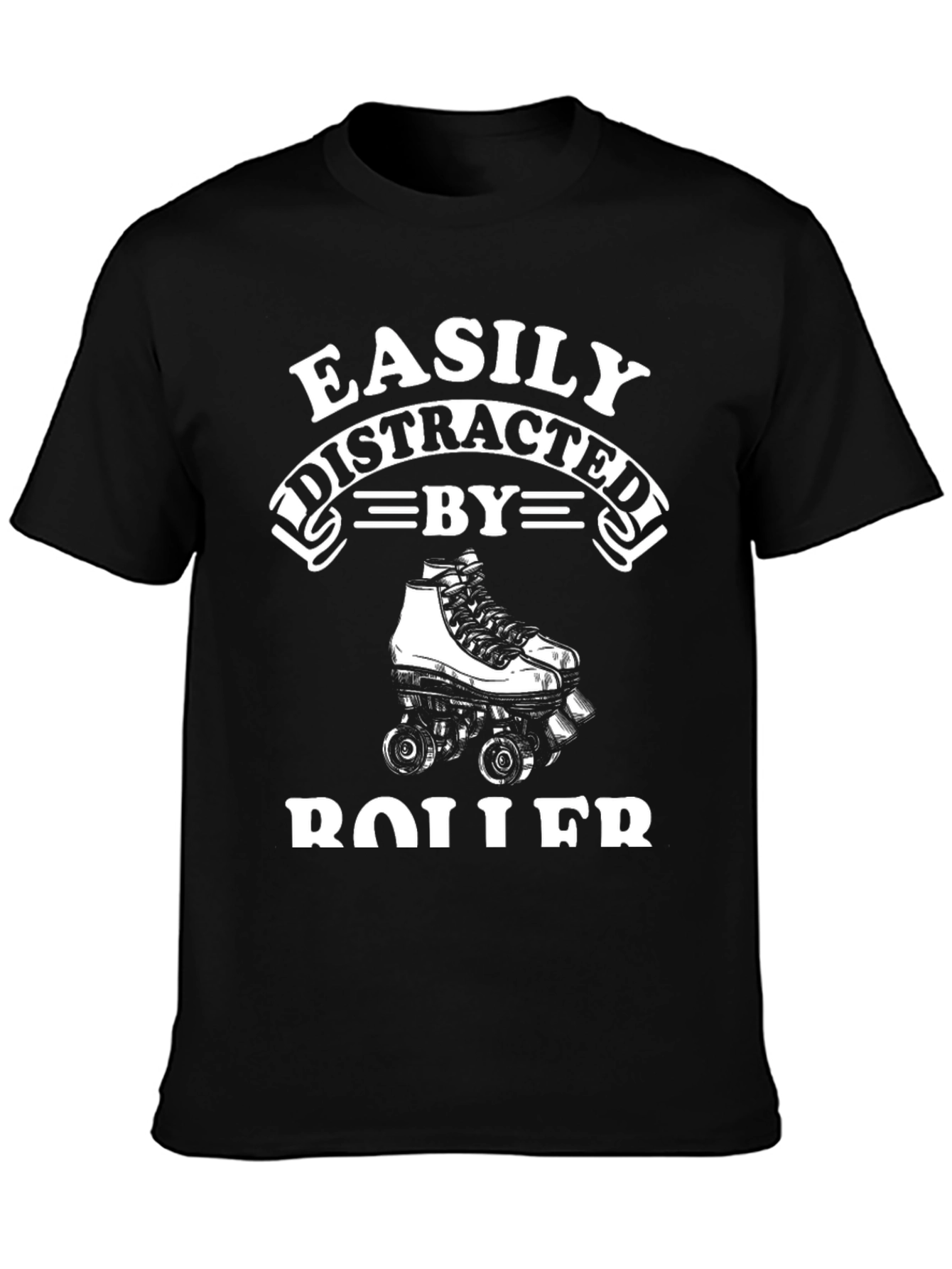 Easily Distracted by Roller Skating T-Shirt