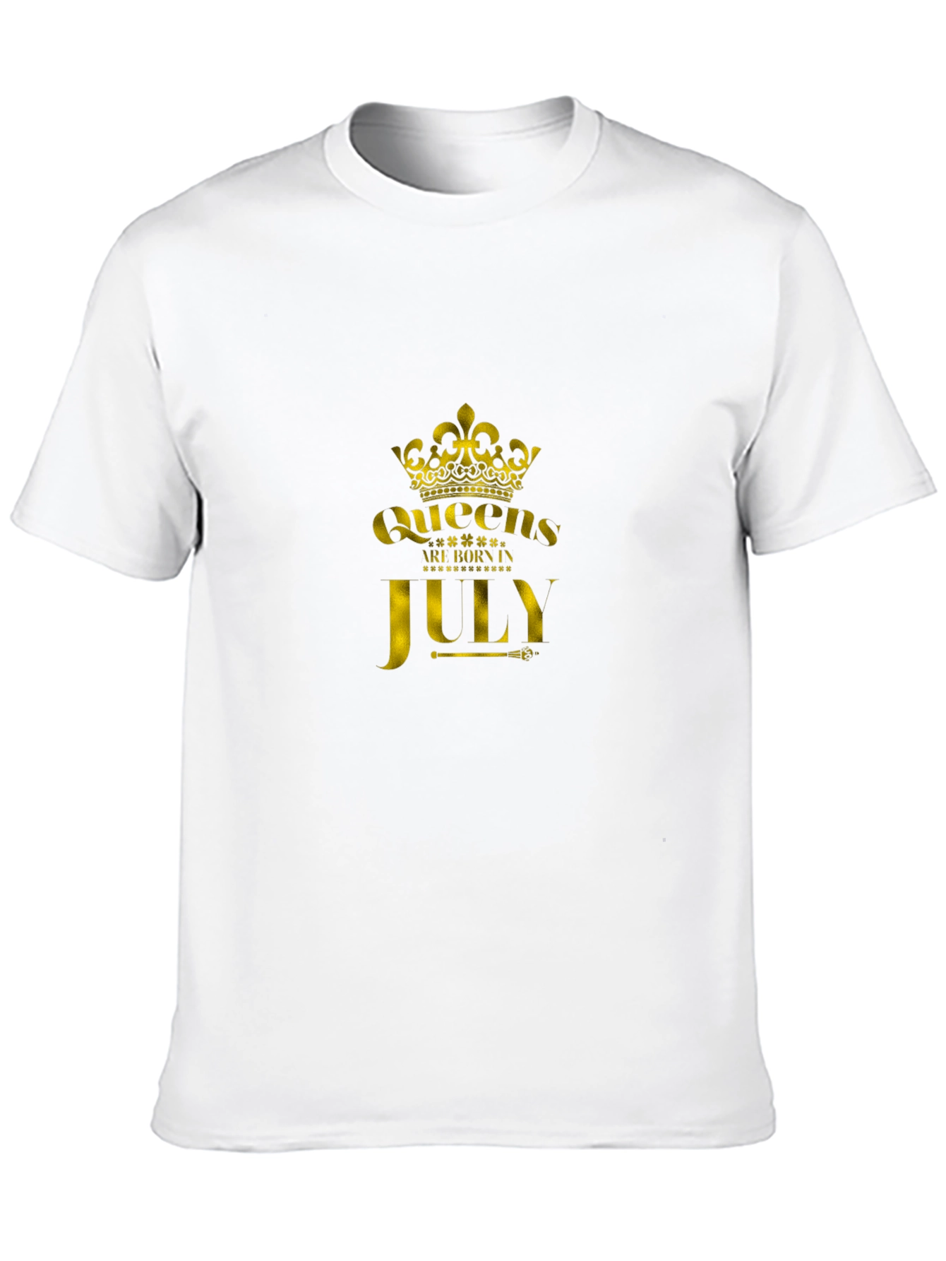Queens Born in July Black T-Shirt