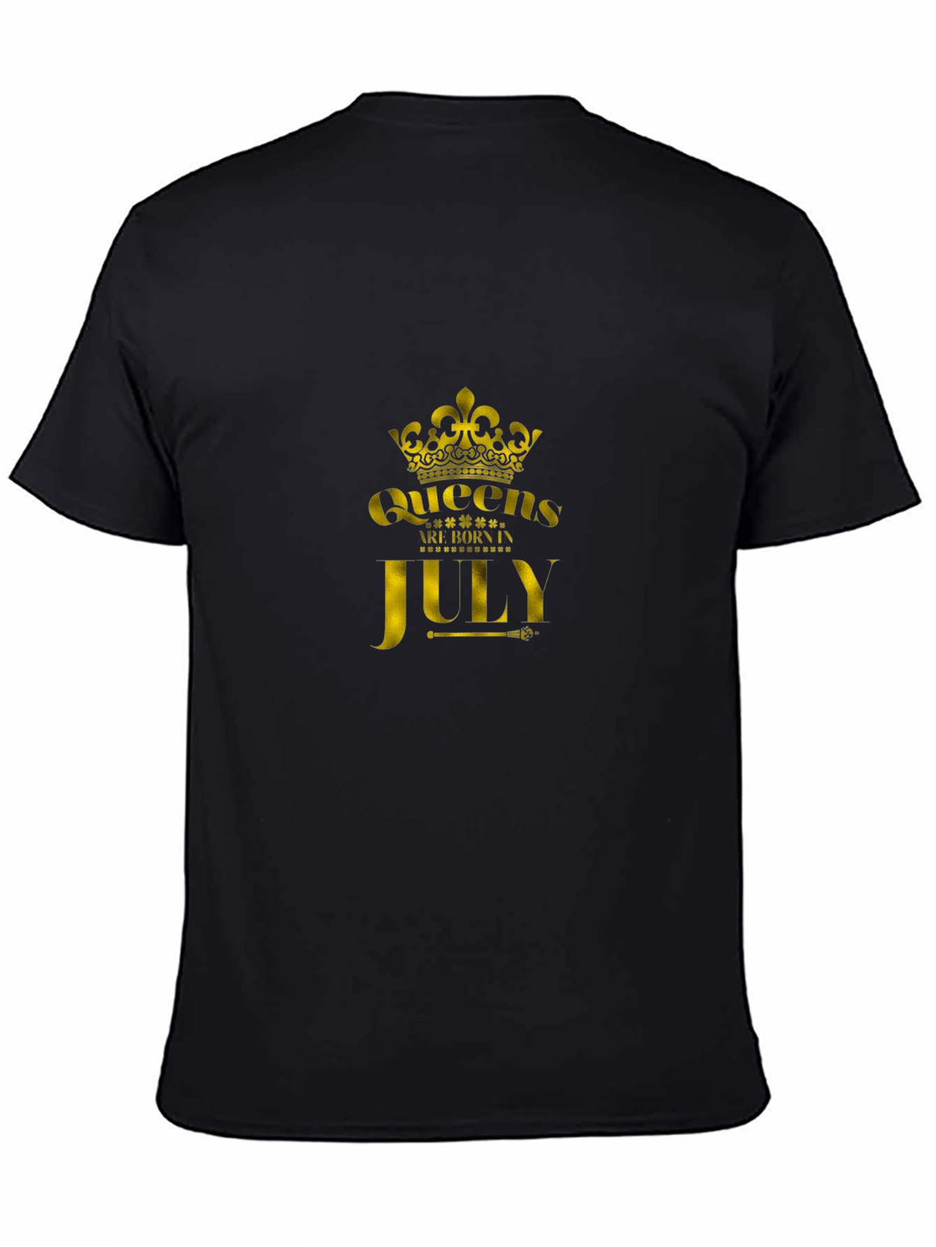Queens Born in July Black T-Shirt