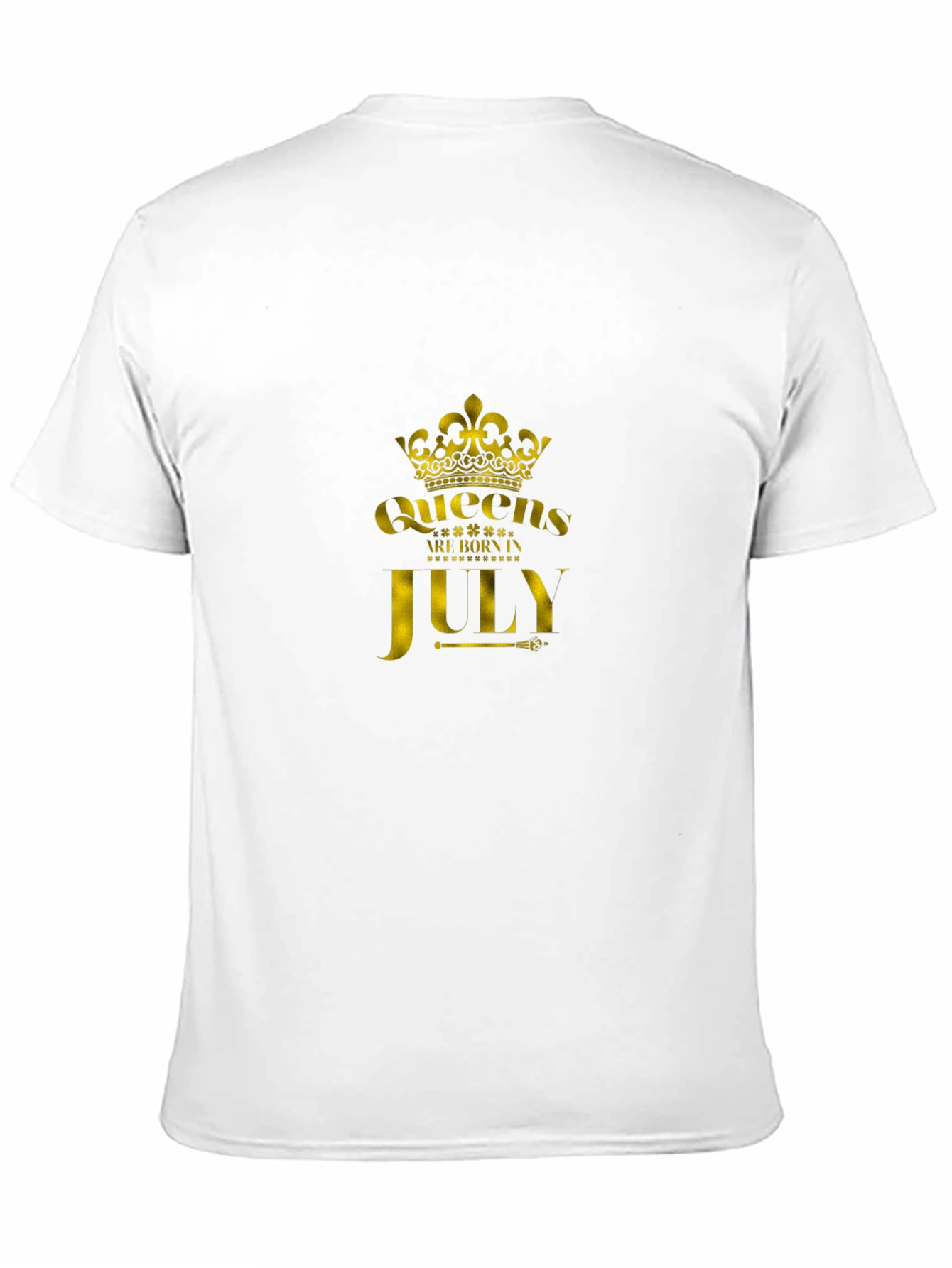 Queens Born in July Black T-Shirt